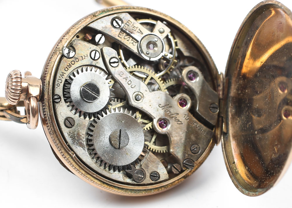 Malex Silver Plated Top Wind Watch