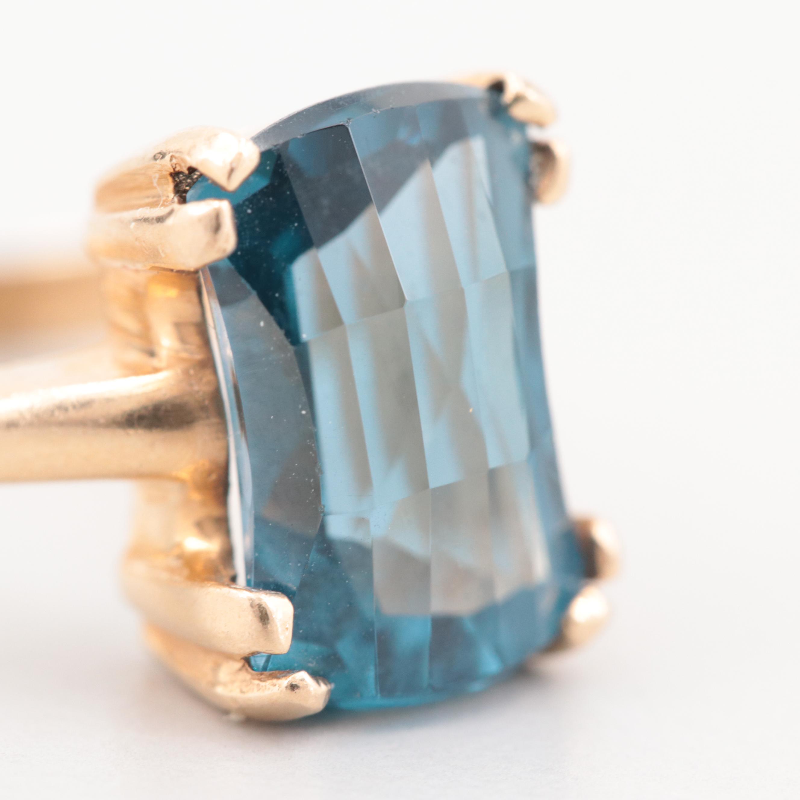 Baden & Foss 14K Yellow Gold Synthetic Spinel Ring