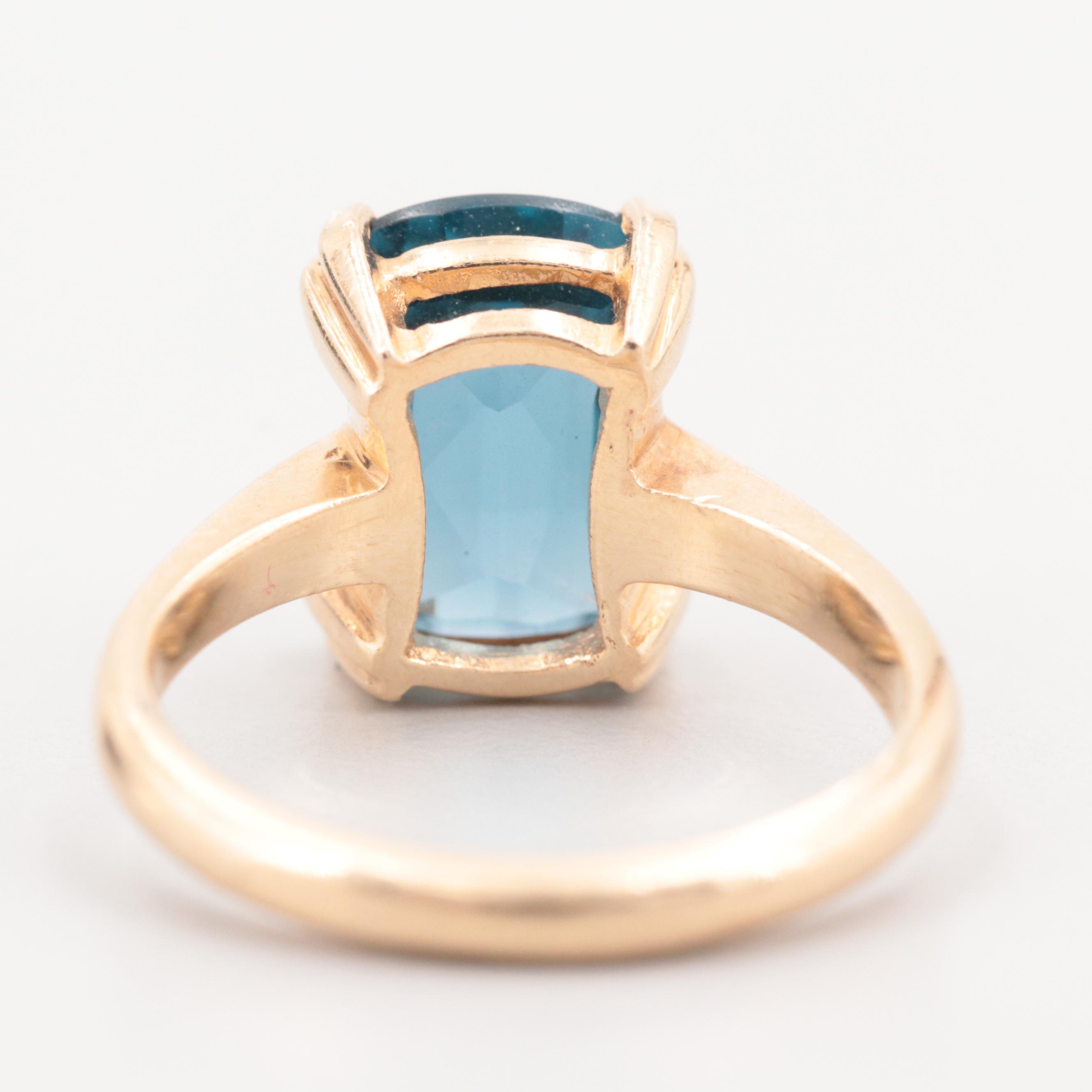 Baden & Foss 14K Yellow Gold Synthetic Spinel Ring