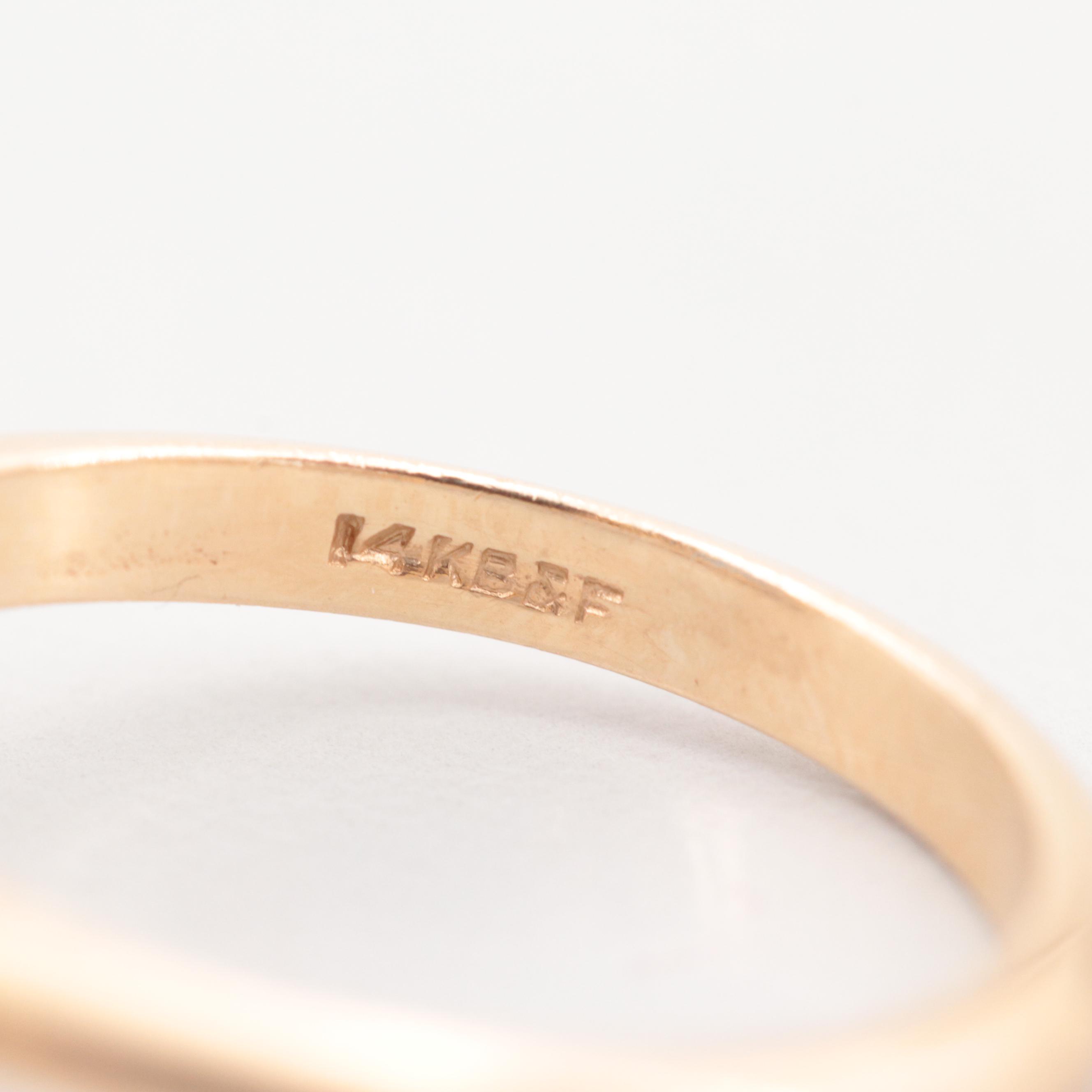 Baden & Foss 14K Yellow Gold Synthetic Spinel Ring