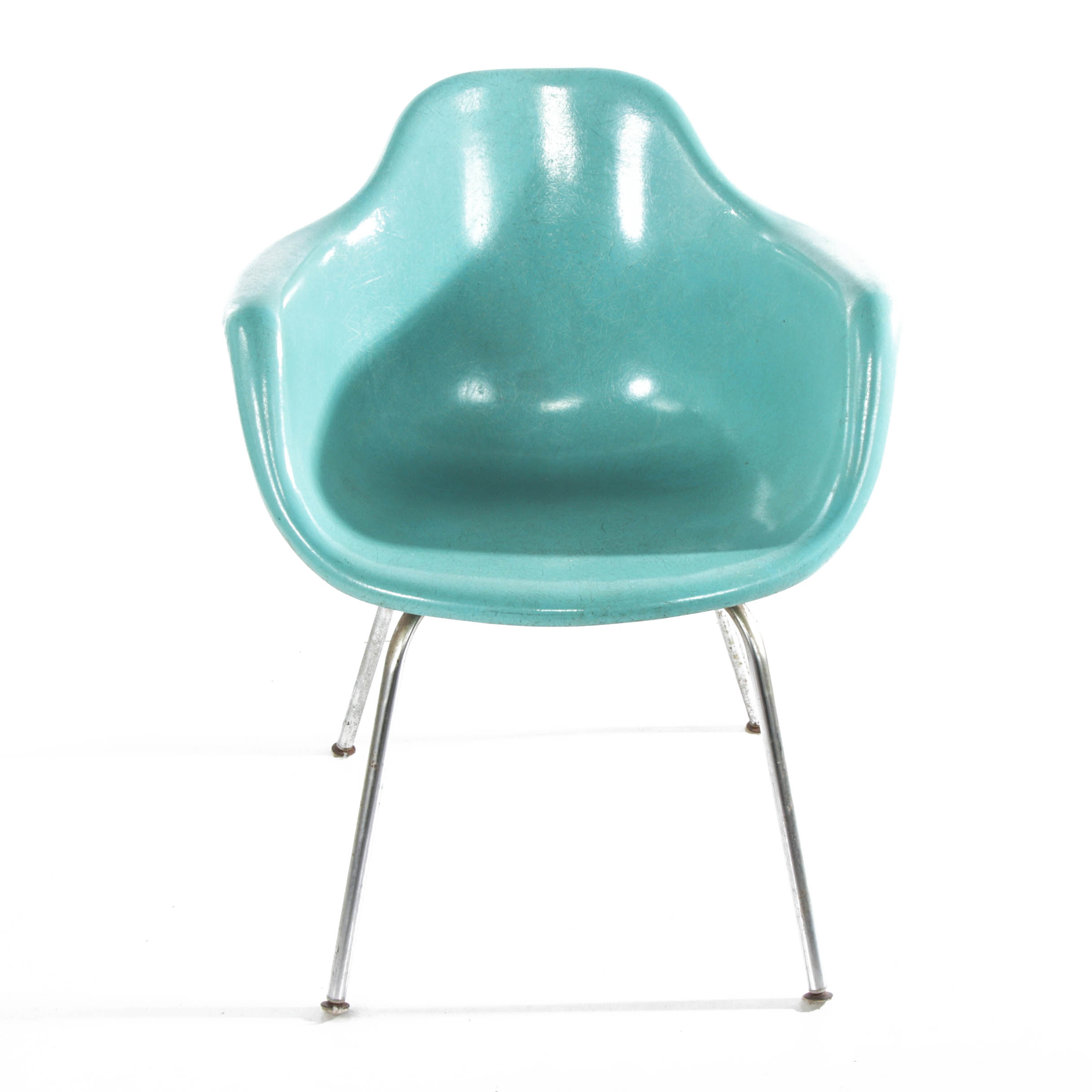 Eames Style Fiberglass Shell Chair, Mid-20th Century