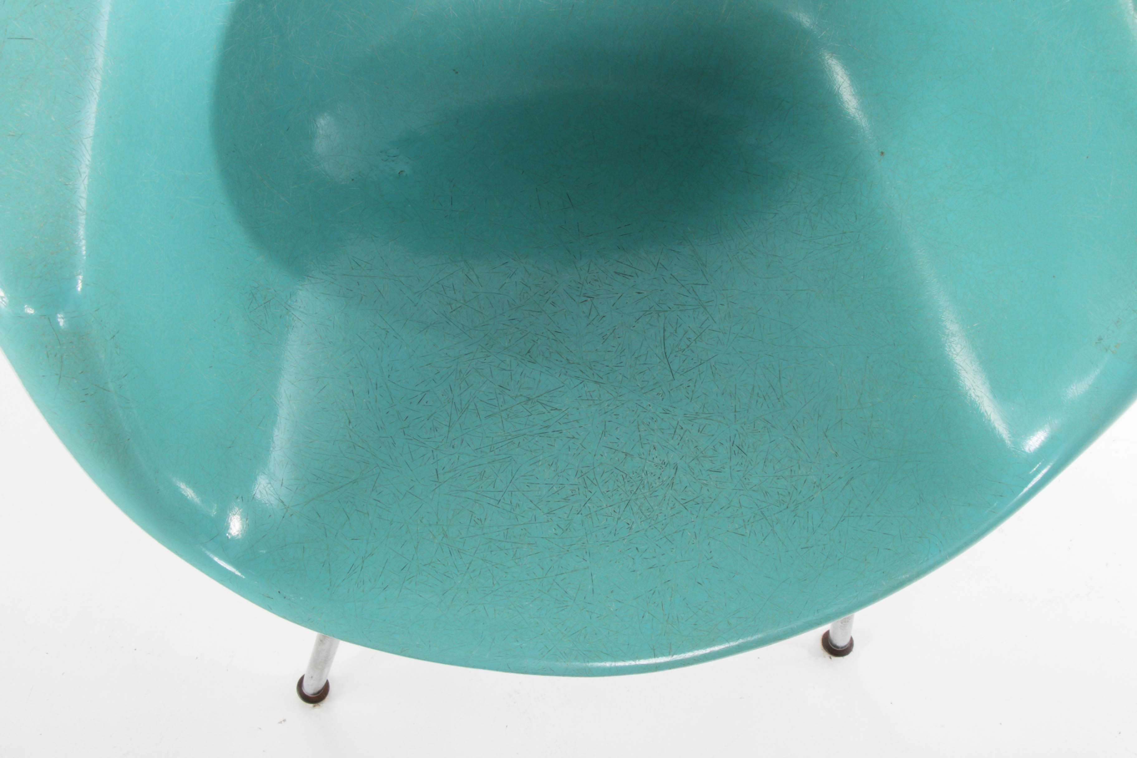 Eames Style Fiberglass Shell Chair, Mid-20th Century