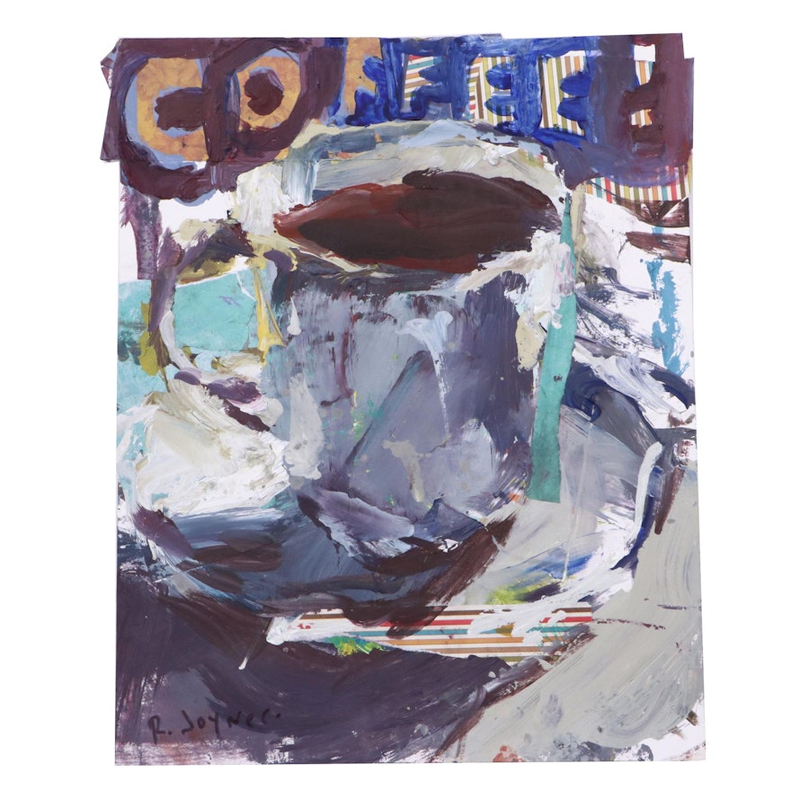 Robert Joyner Mixed Media Painting "Coffee"
