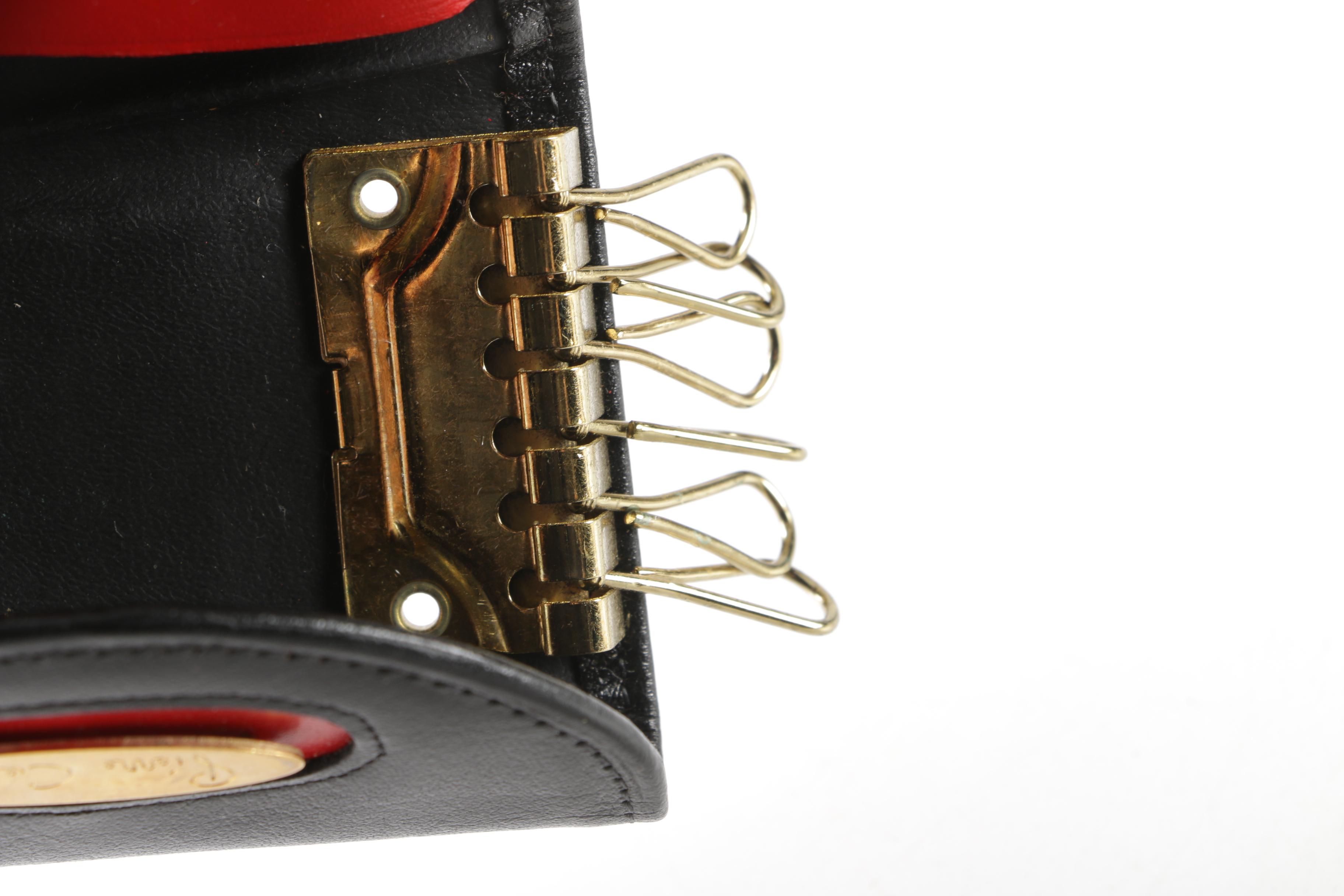 Pierre Cardin for Prince Gardner Leather Wallet and Key Holder, 1970s Vintage