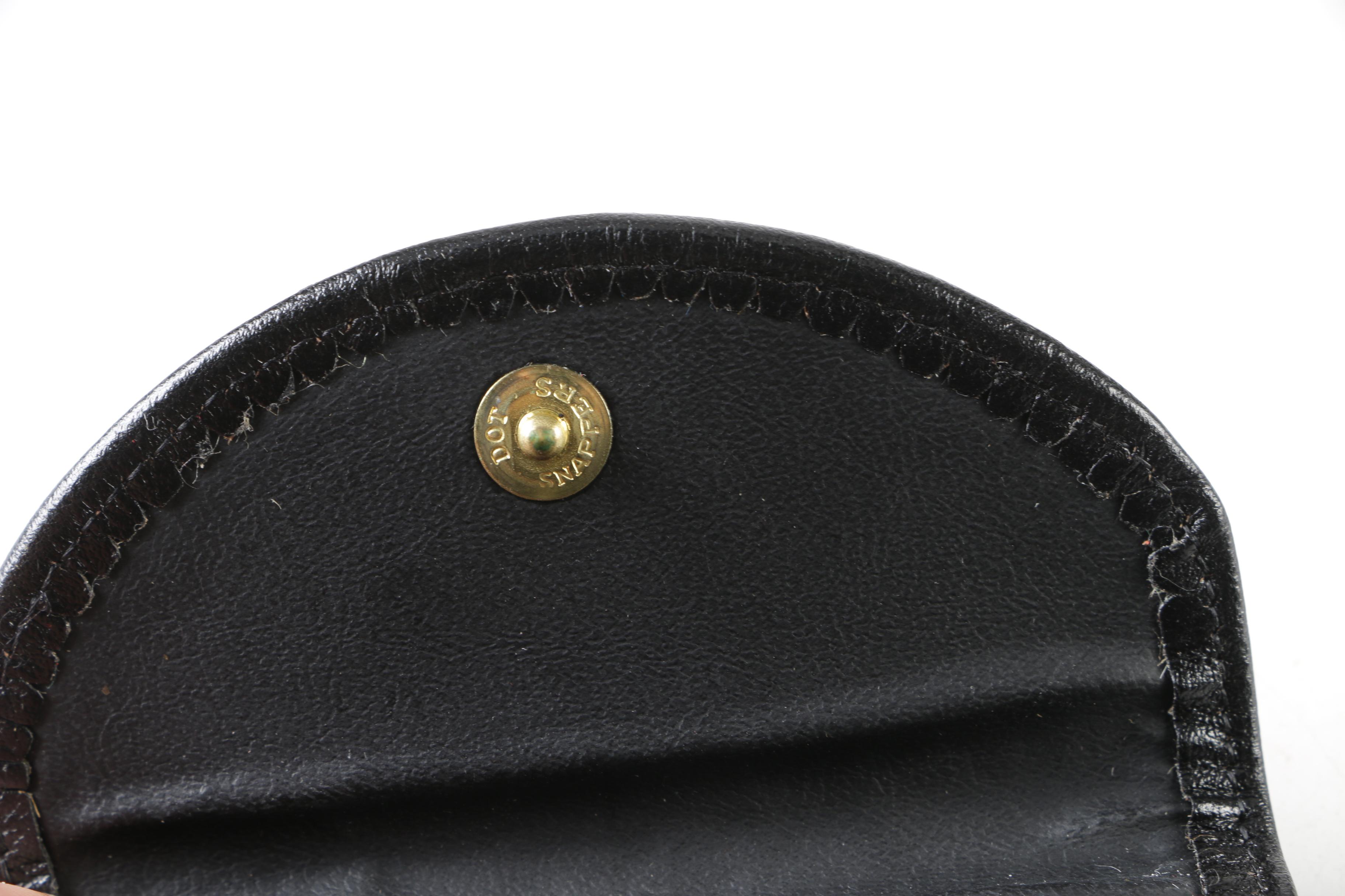 Pierre Cardin for Prince Gardner Leather Wallet and Key Holder, 1970s Vintage