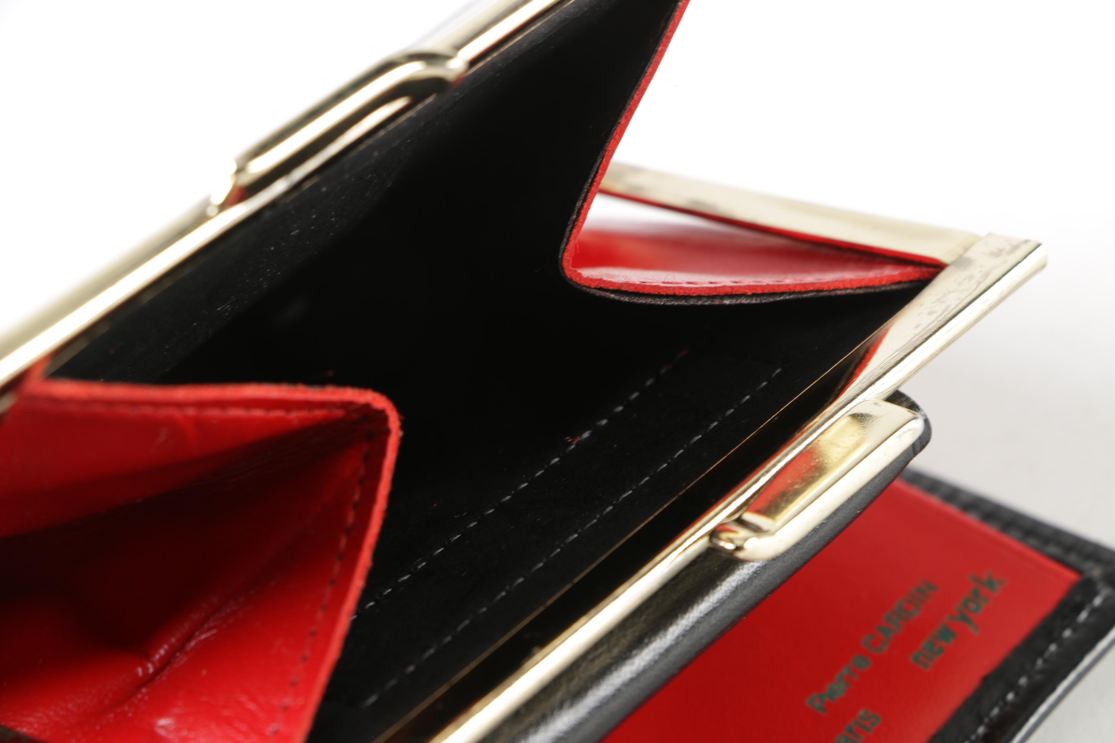 Pierre Cardin for Prince Gardner Leather Wallet and Key Holder, 1970s Vintage