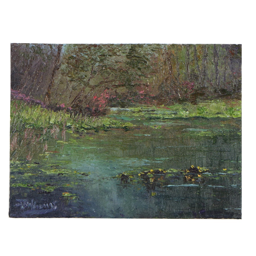 James Baldoumas Oil Painting "Summer Pond"