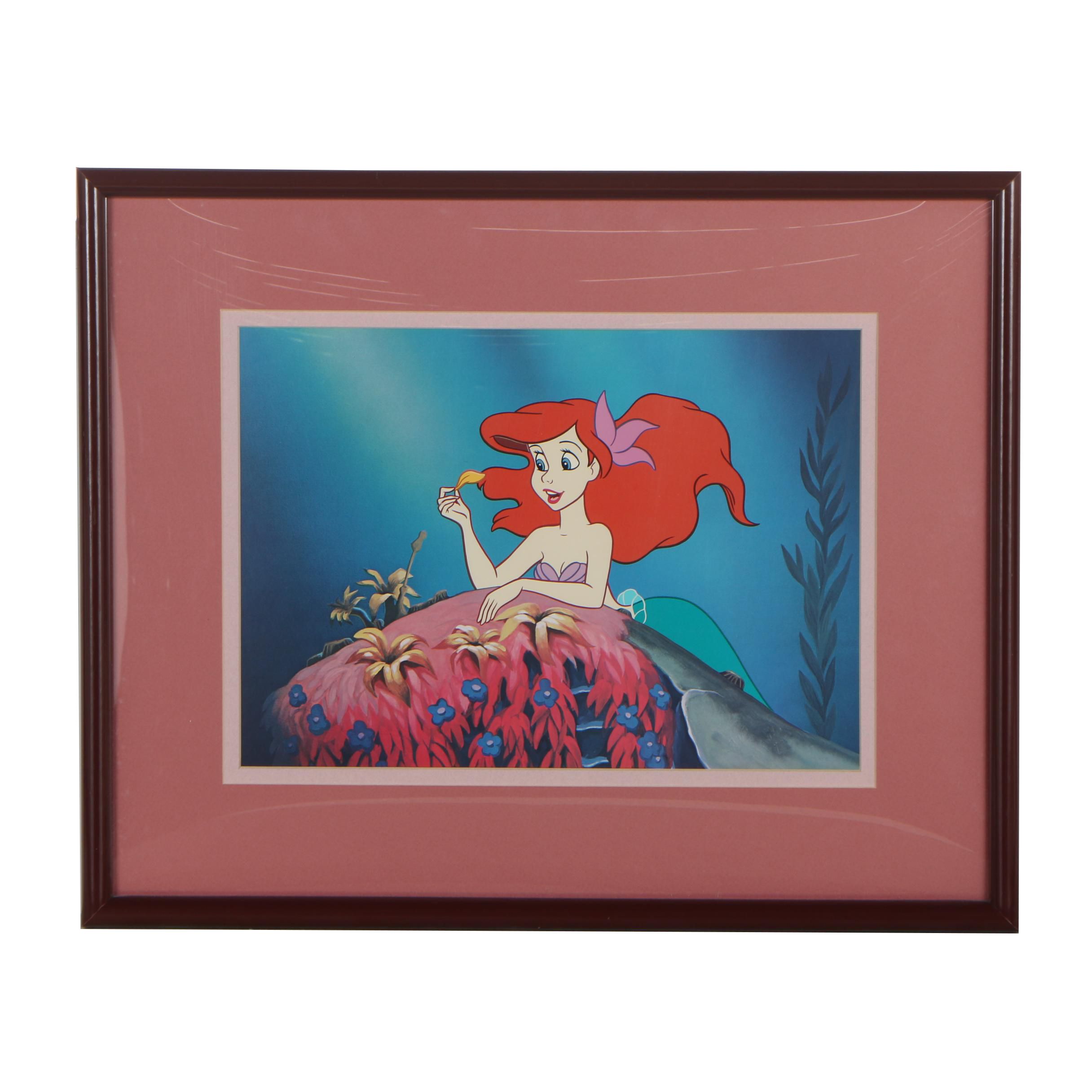 Disney Classic Artwork Collector's Edition Offset Lithograph "Ariel in Love"