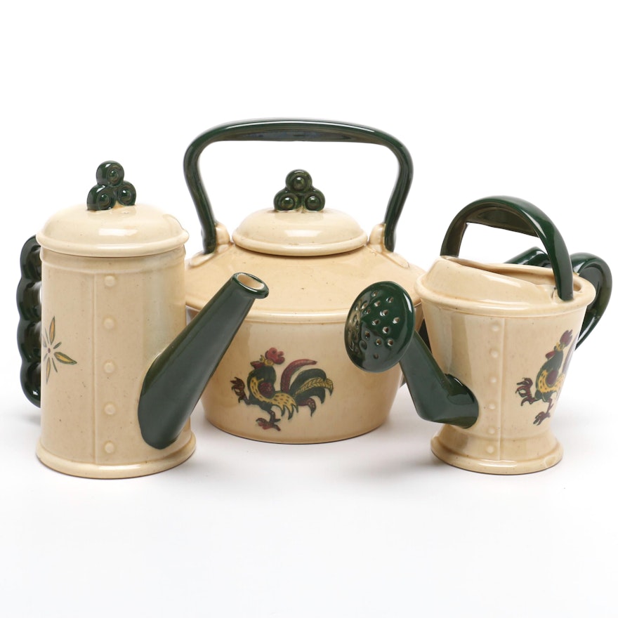 Metlox Poppytrail "California Provincial" Serveware and Watering Can