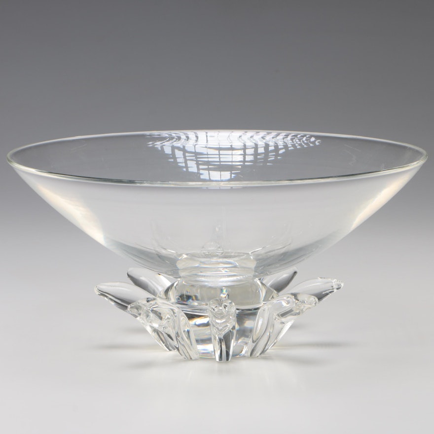 Steuben Art Glass "Peony" Centerpiece Bowl