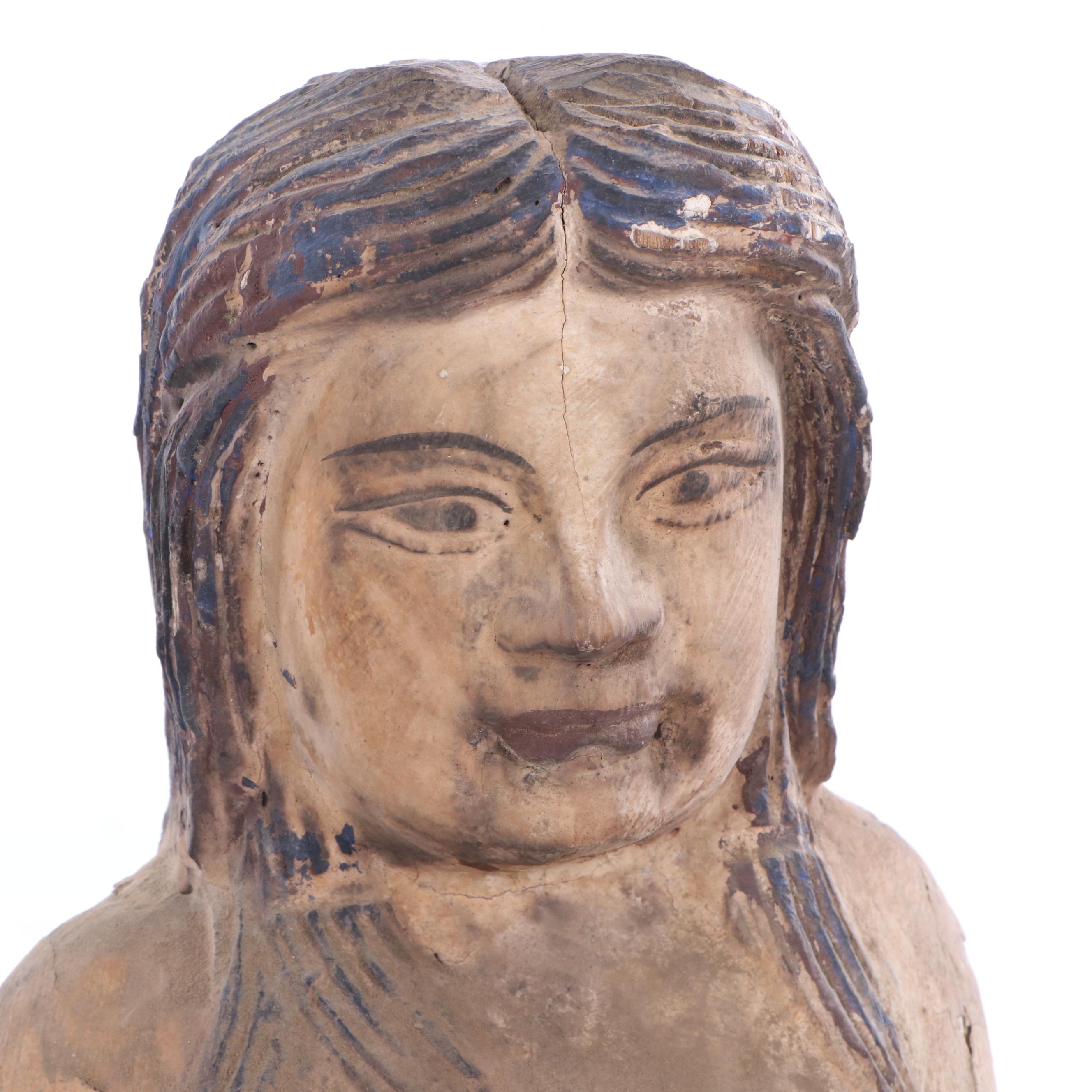 Polychrome Wood Mermaid Figurehead Reproduction