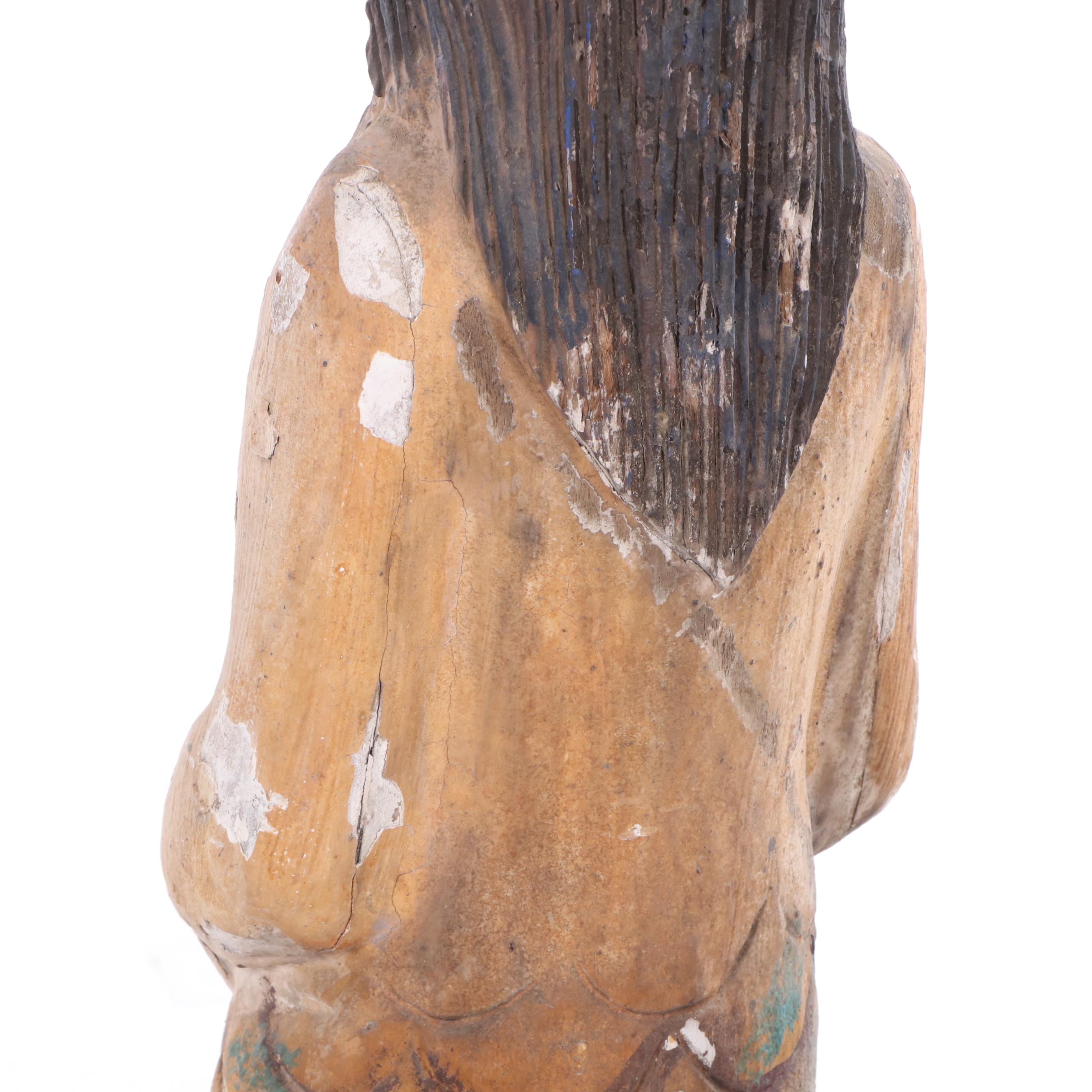 Polychrome Wood Mermaid Figurehead Reproduction