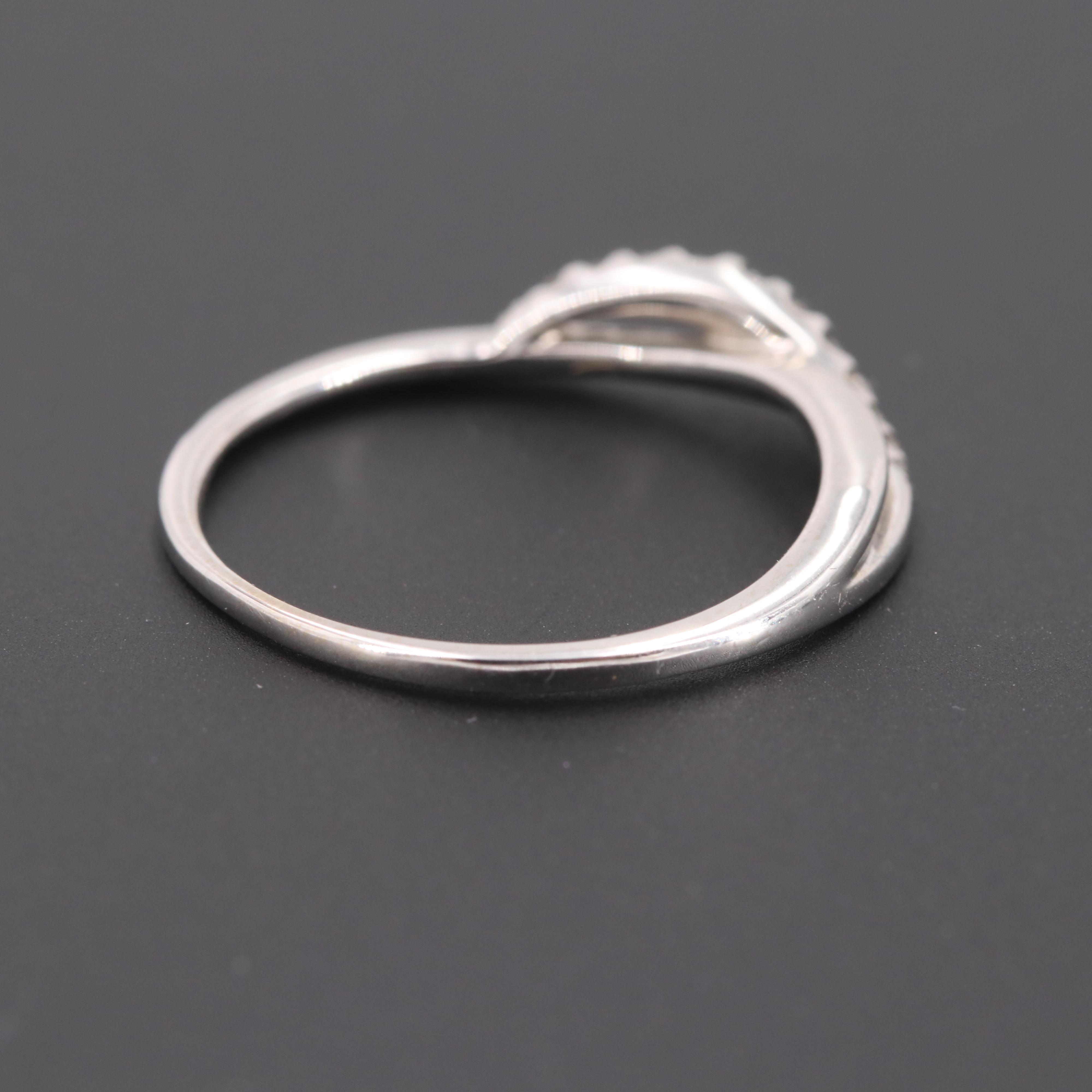 14K White Gold Diamond Ring
