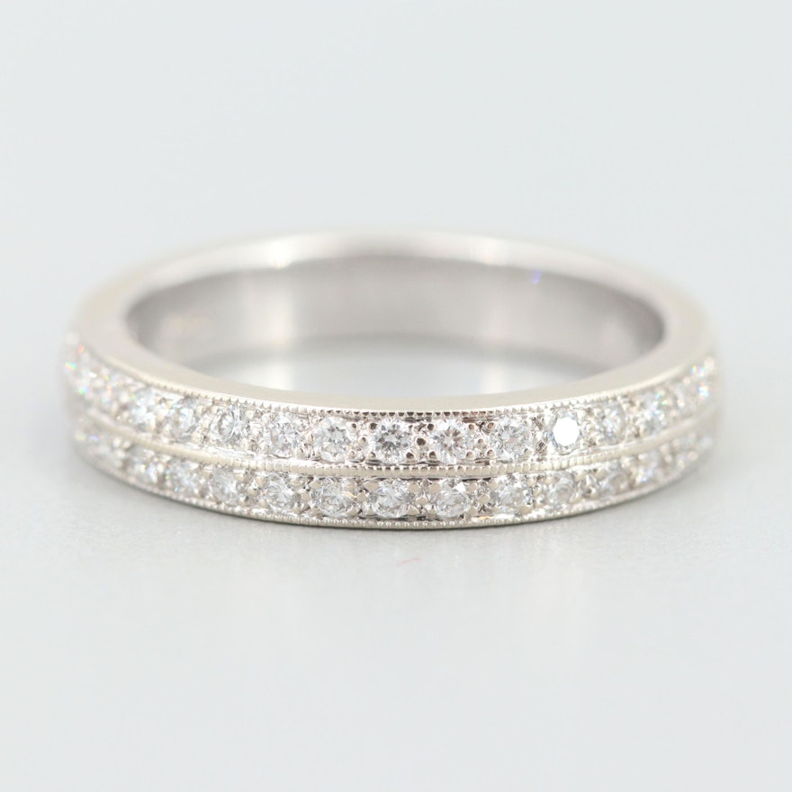 14K White Gold Diamond Ring