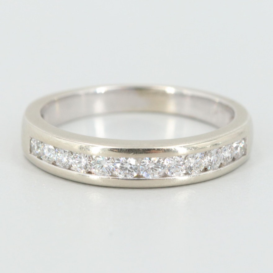 14K White Gold Diamond Ring