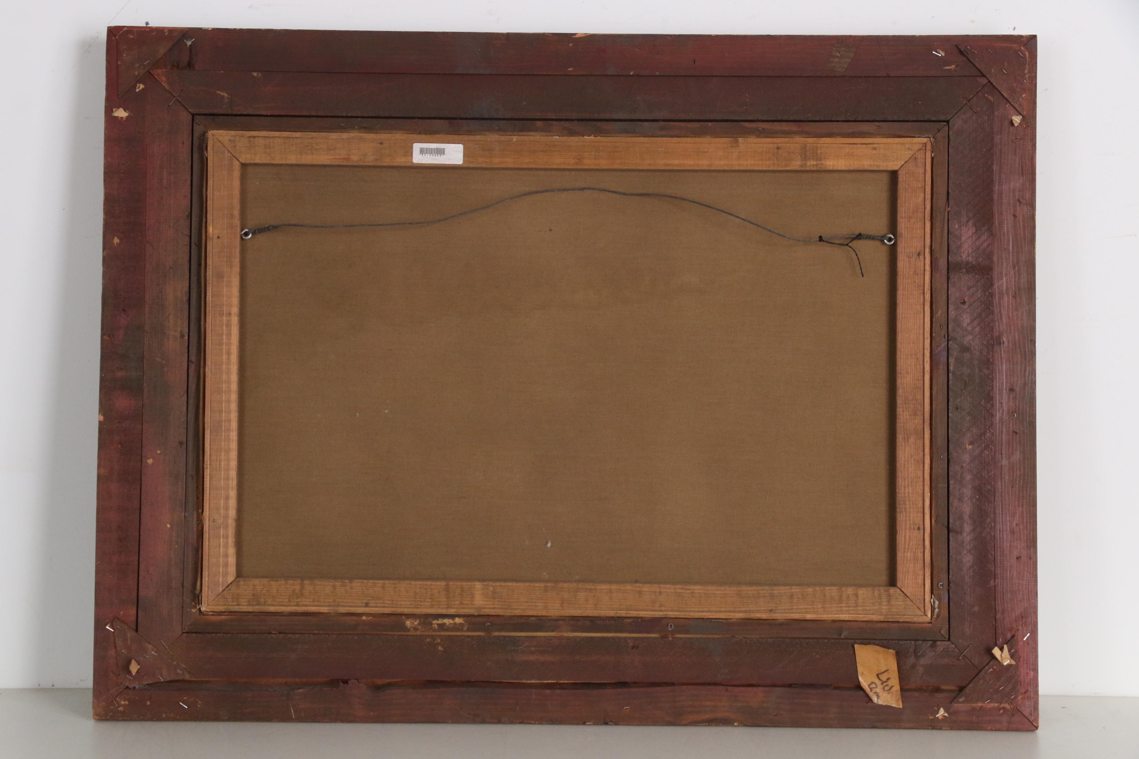 L. Clayton Oil Painting of European Town Scene