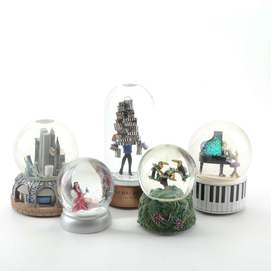 Musical Snowglobes Including Henri Bendel and Nordstrom