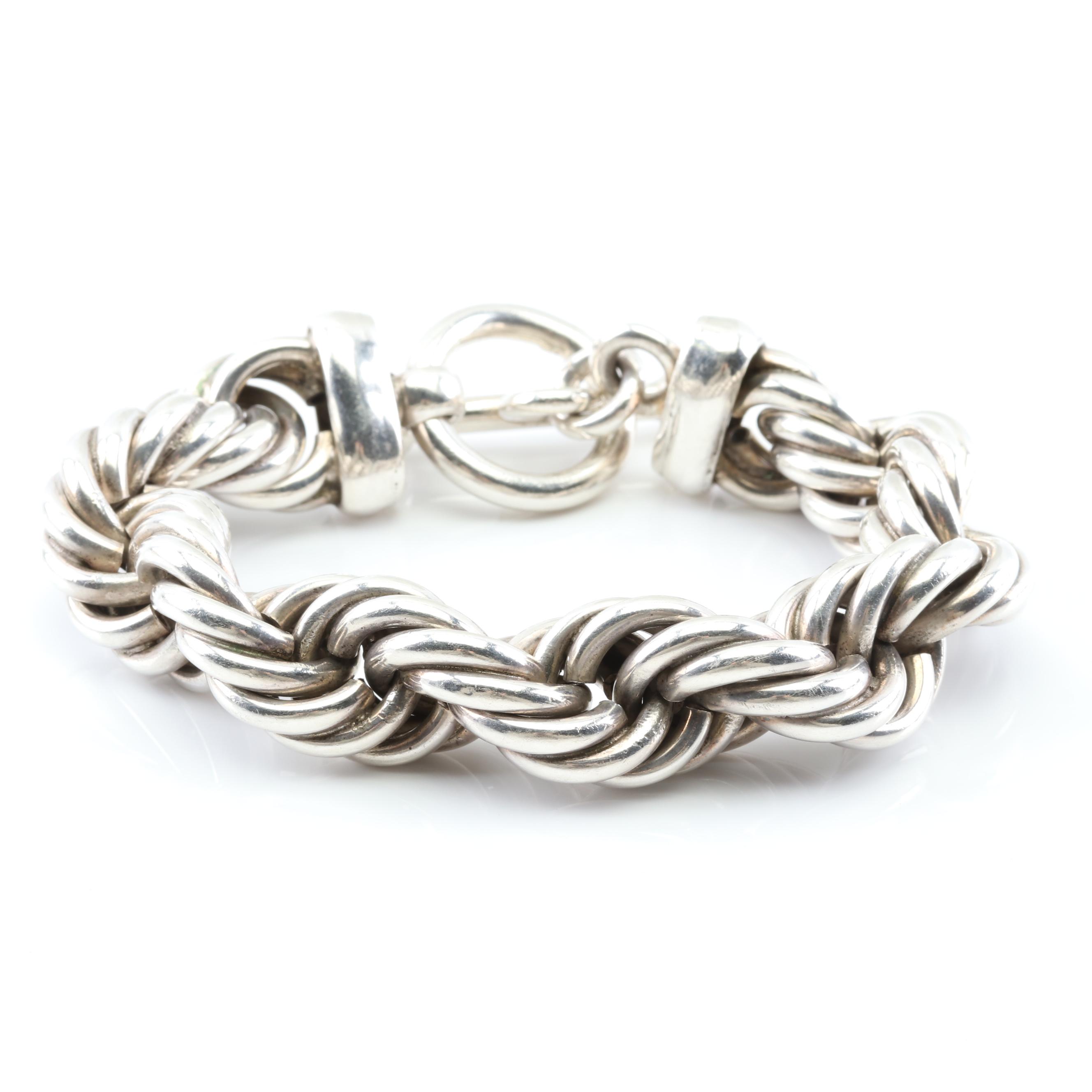 Sterling Silver Rope Bracelet
