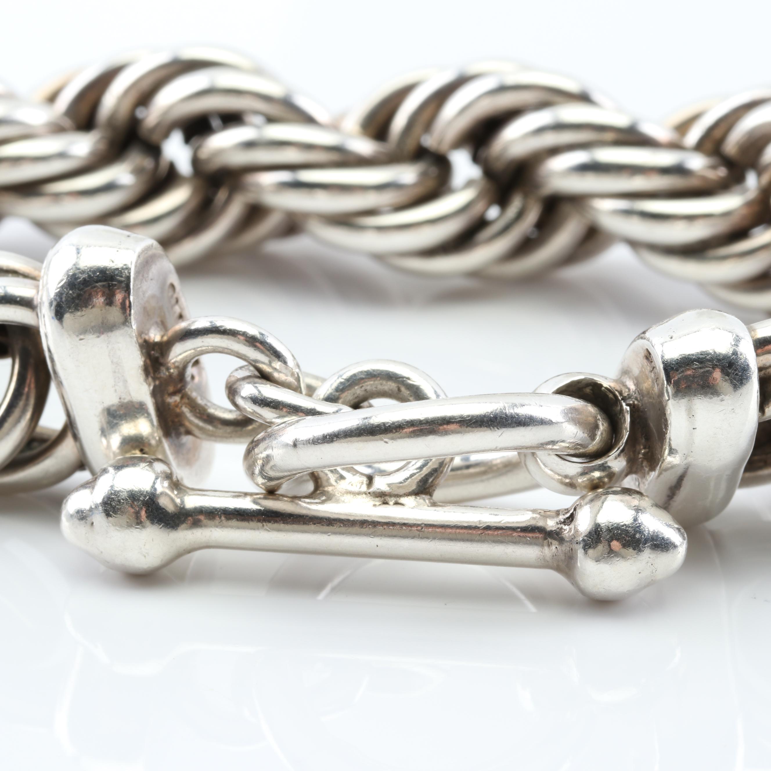 Sterling Silver Rope Bracelet