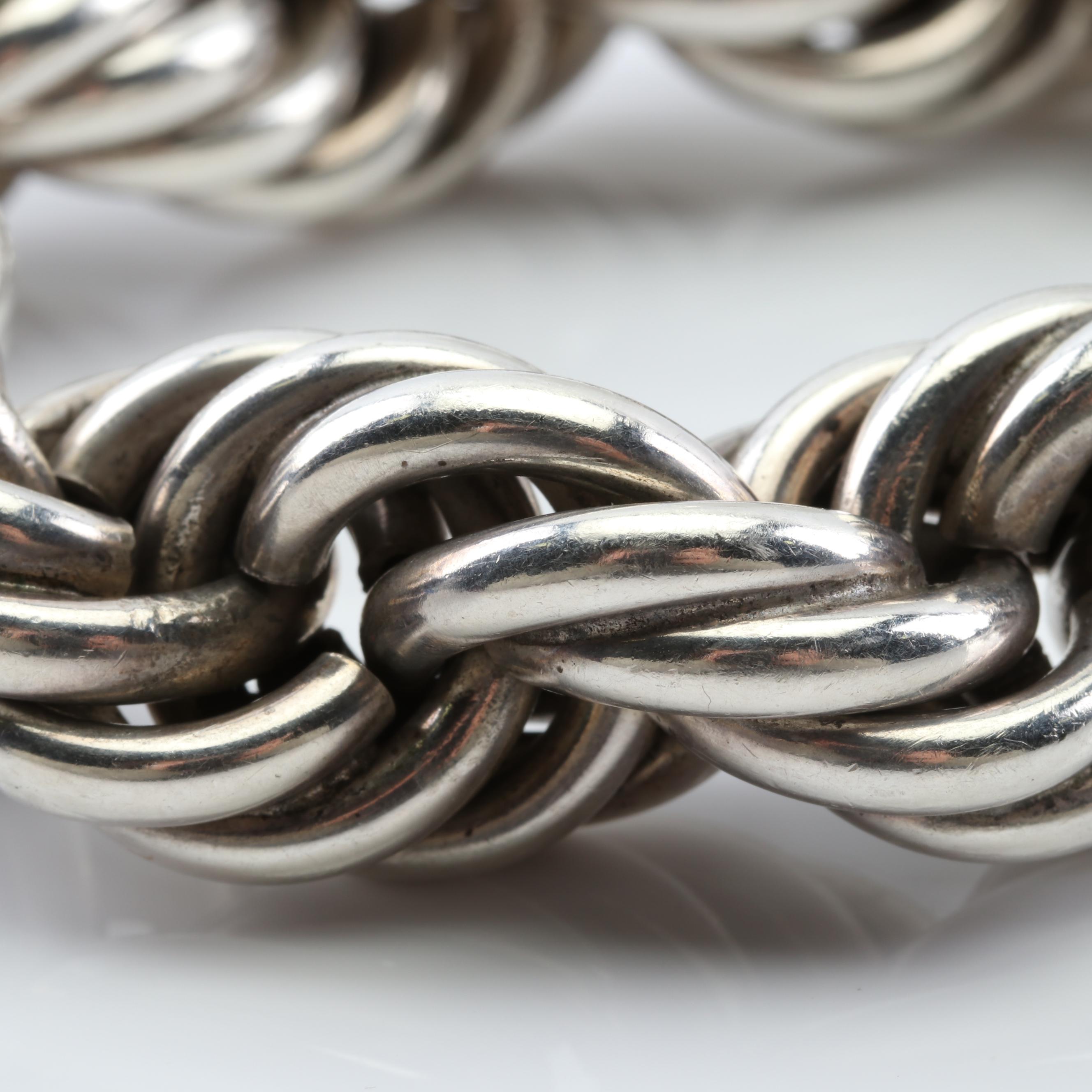 Sterling Silver Rope Bracelet