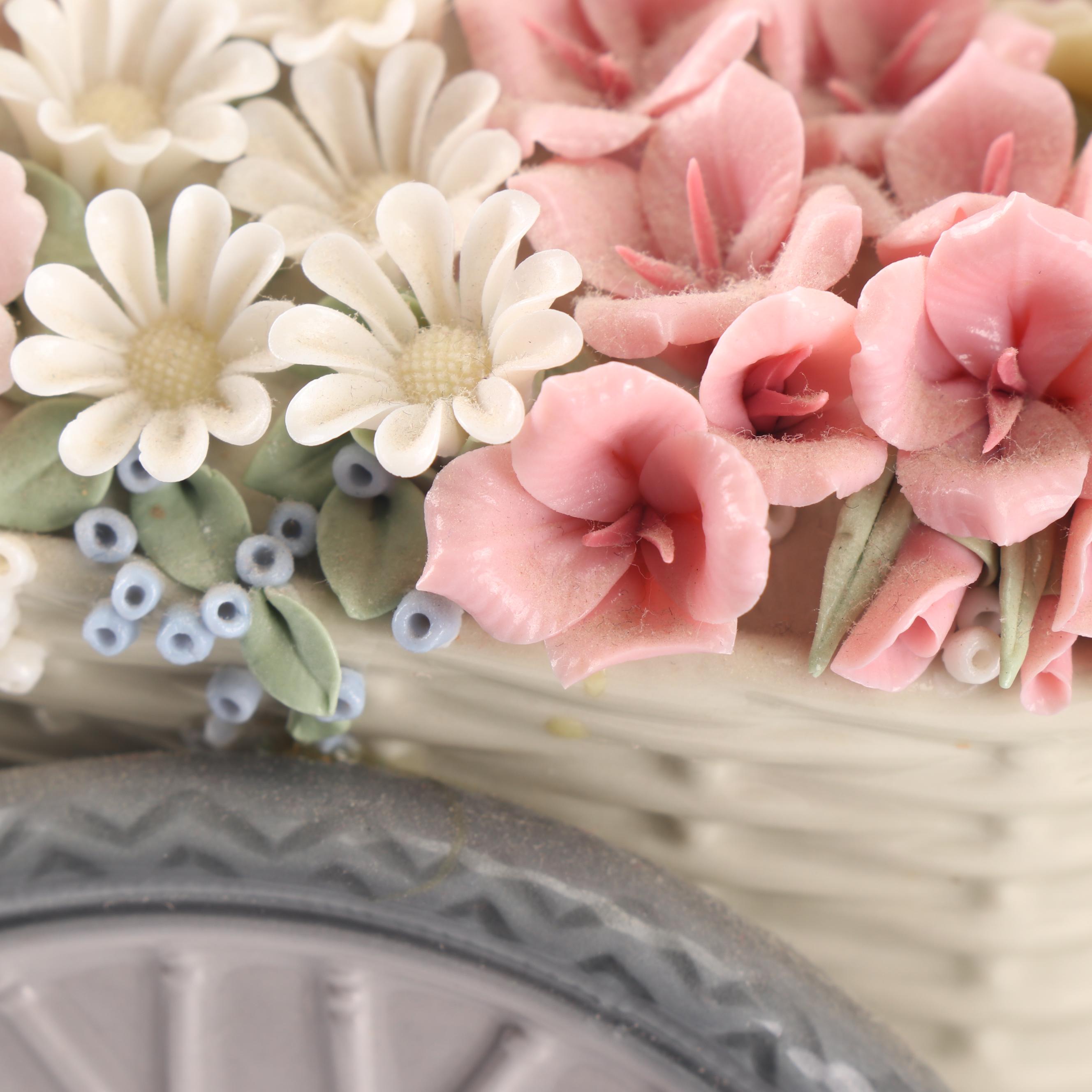 Lladró "Girl with Flowers in Tow" Porcelain Figurine