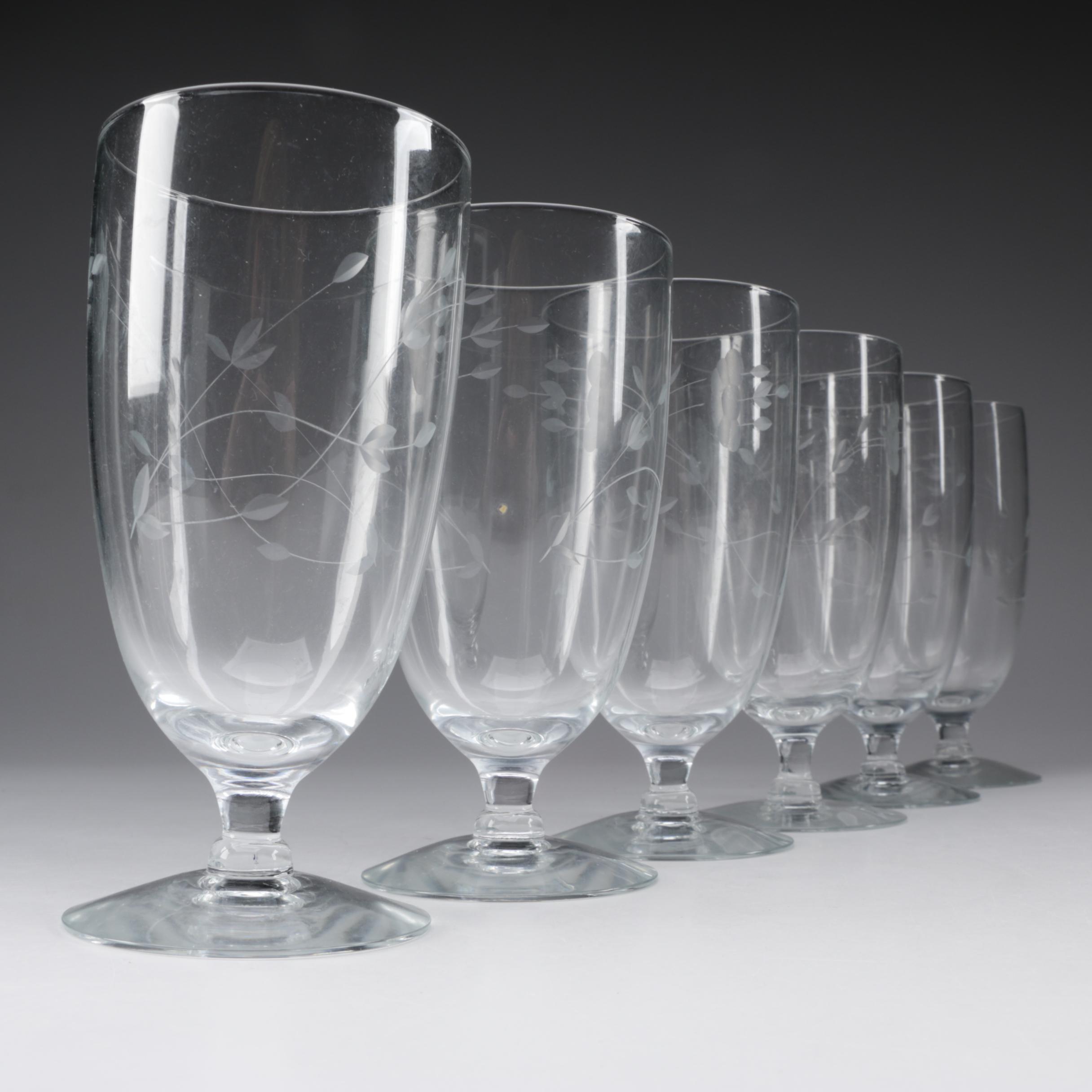 Princess House "Heritage" Iced Tea Glasses, Vintage