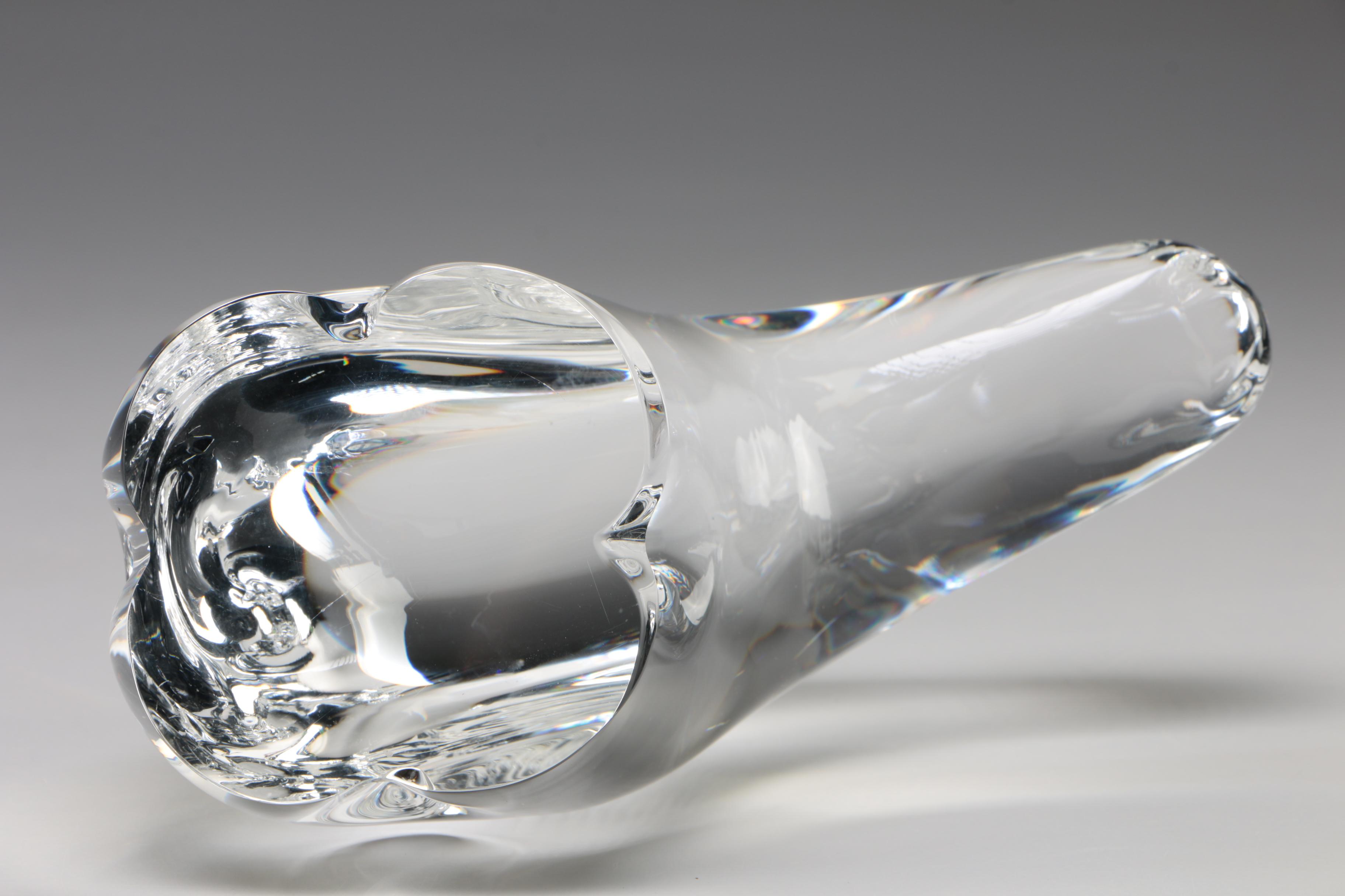 Steuben Art Glass "Polar Bear" Figurine, c. 1988