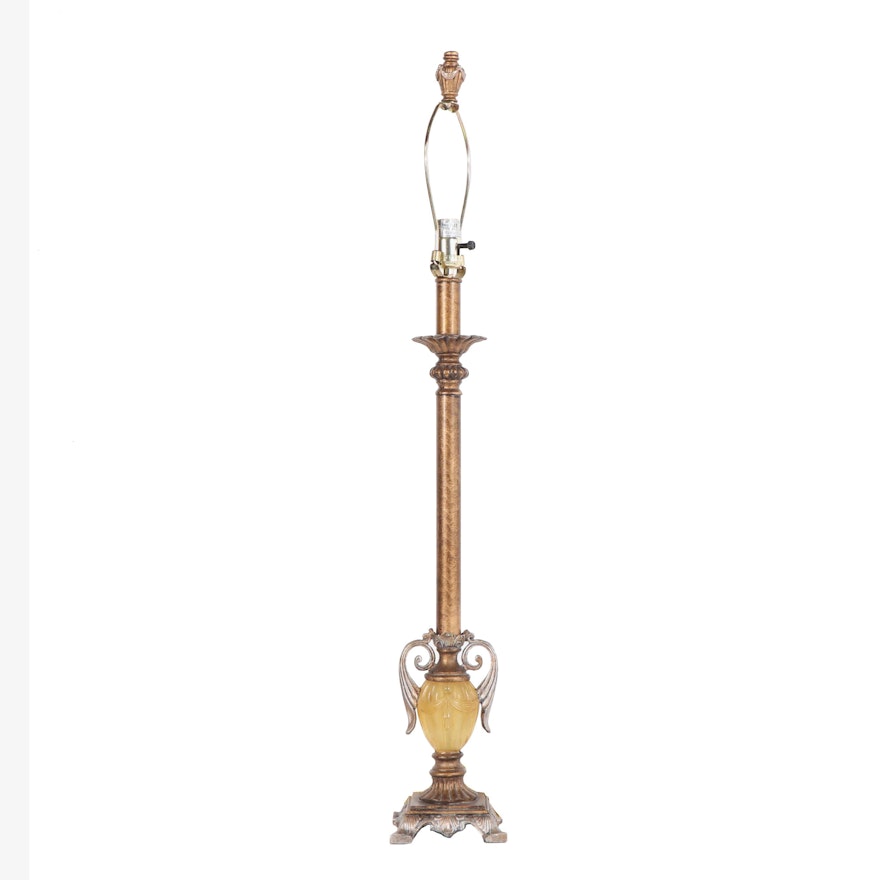 Neoclassical Style Urn Based Candlestick Table Lamp