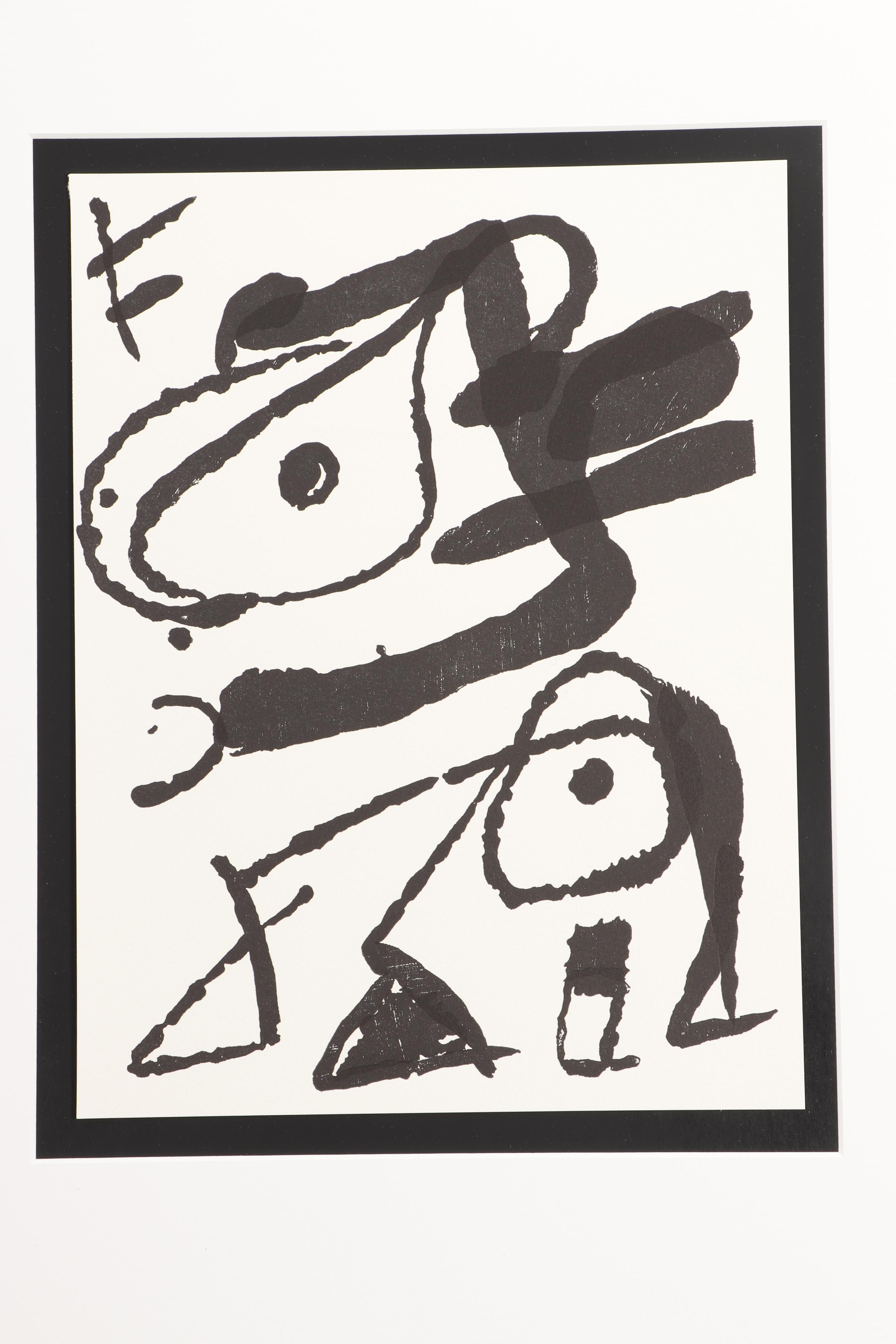 Joan Miró Posthumous Woodcut for "Miró Graveur"