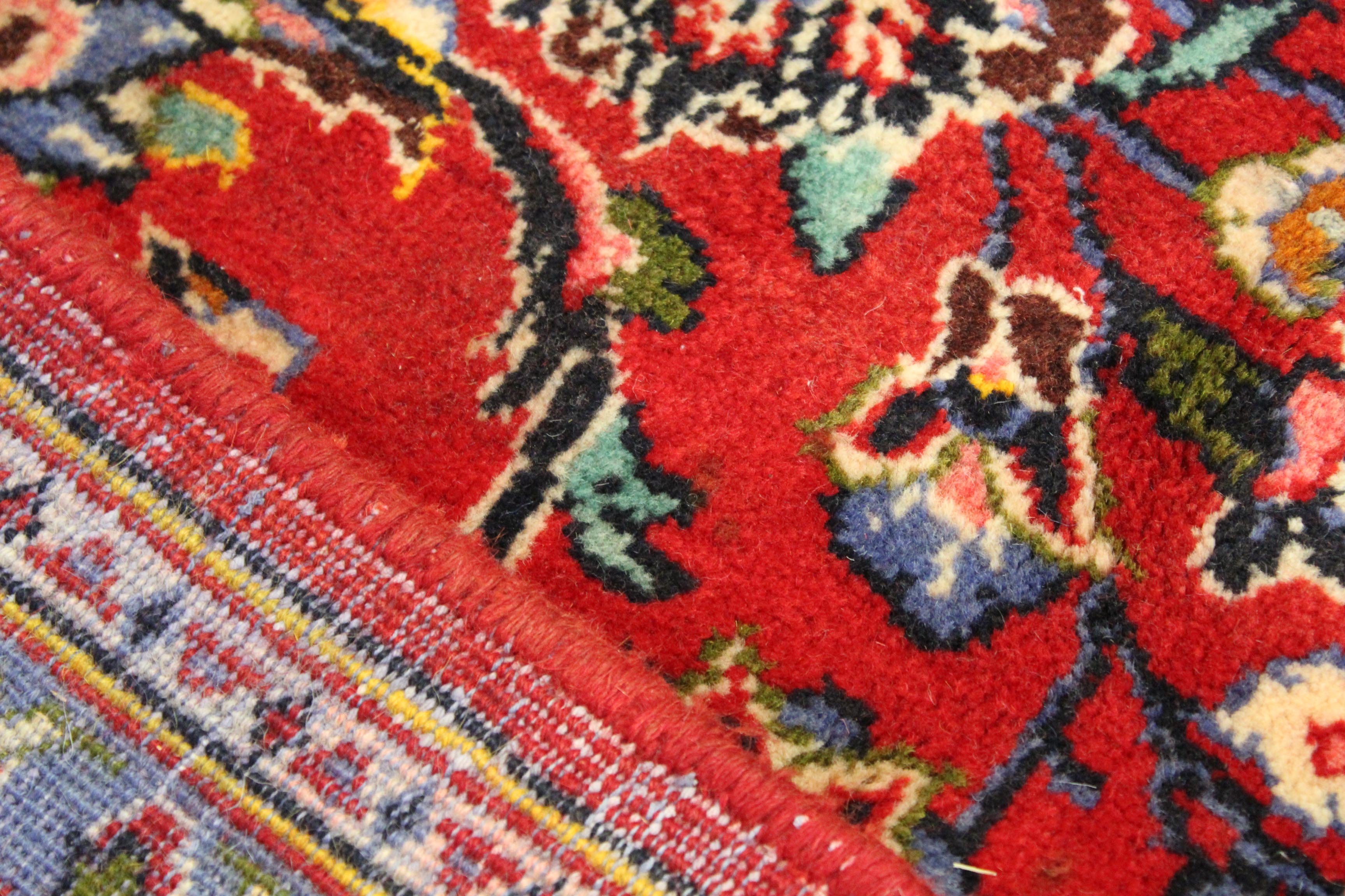 8'0 x 11'8Hand-Knotted Persian Kashan Room Size Rug, circa 1970