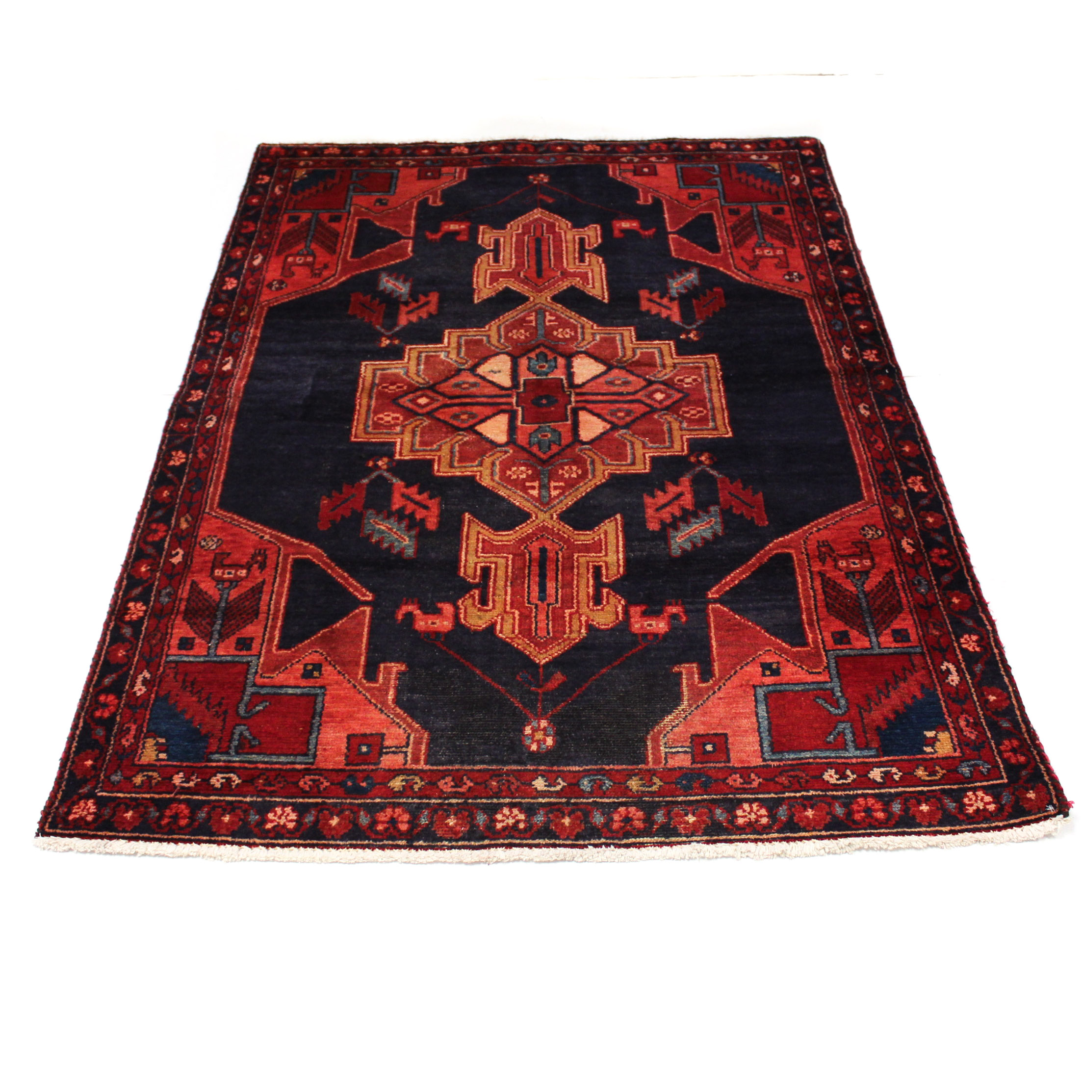 4'2 x 6'1 Hand-Knotted Northwest Persian Rug, circa 1940