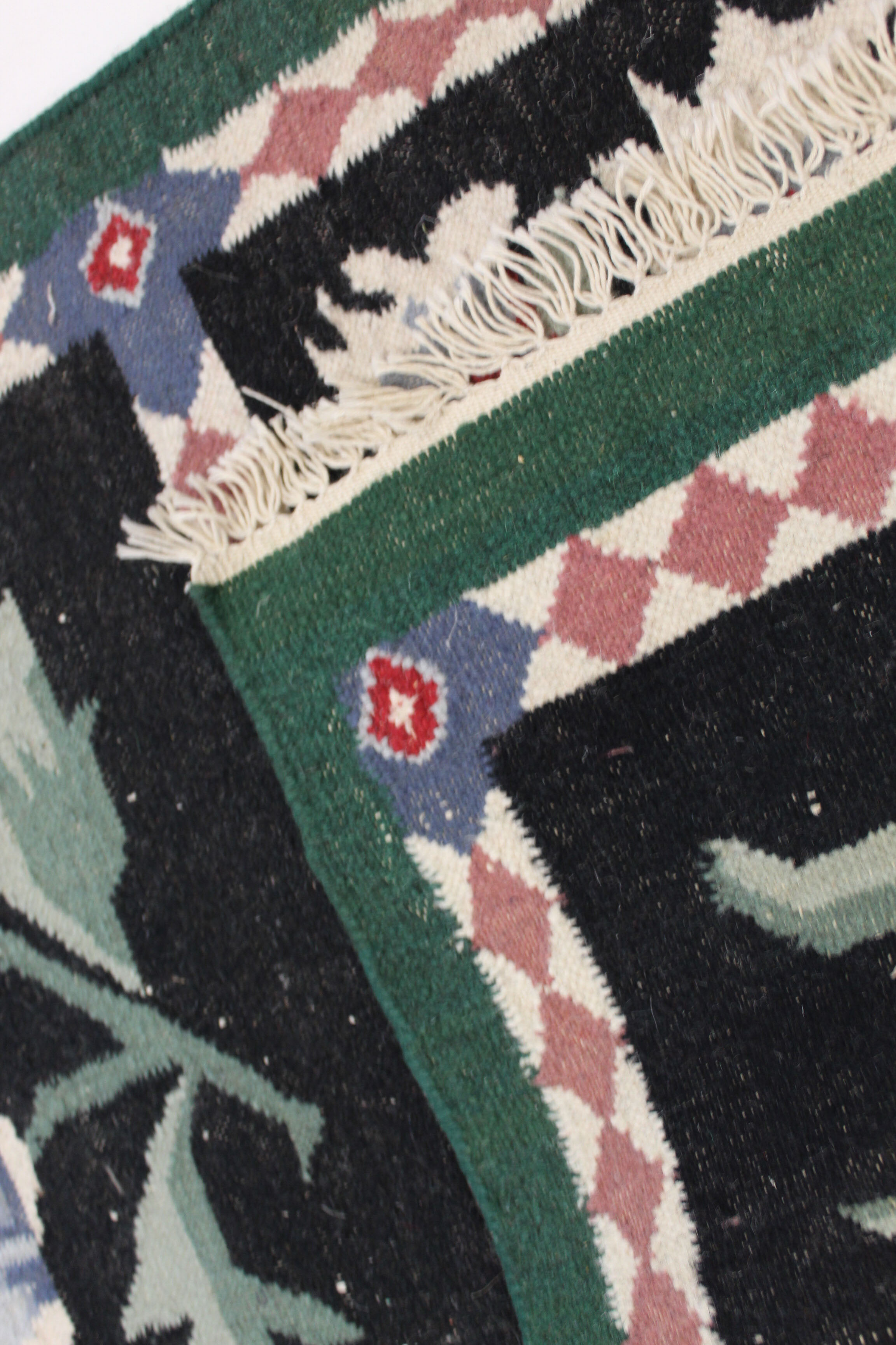 2'5 x 12'5 Hand-Knotted Indo-Romanian Kilim Runner