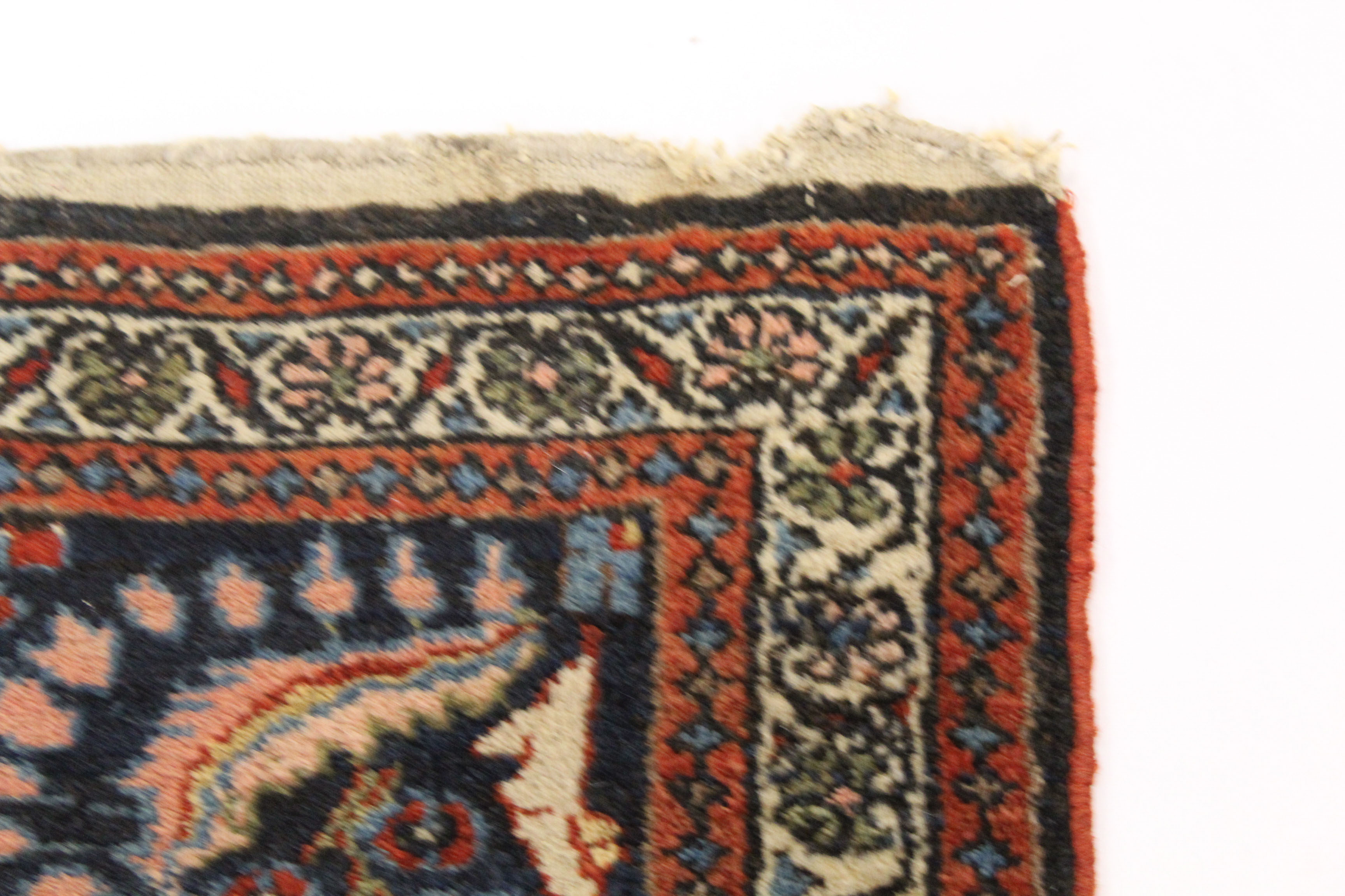 1'11 x 2'10 Hand-Knotted Persian Bibikabad Rug, circa 1920