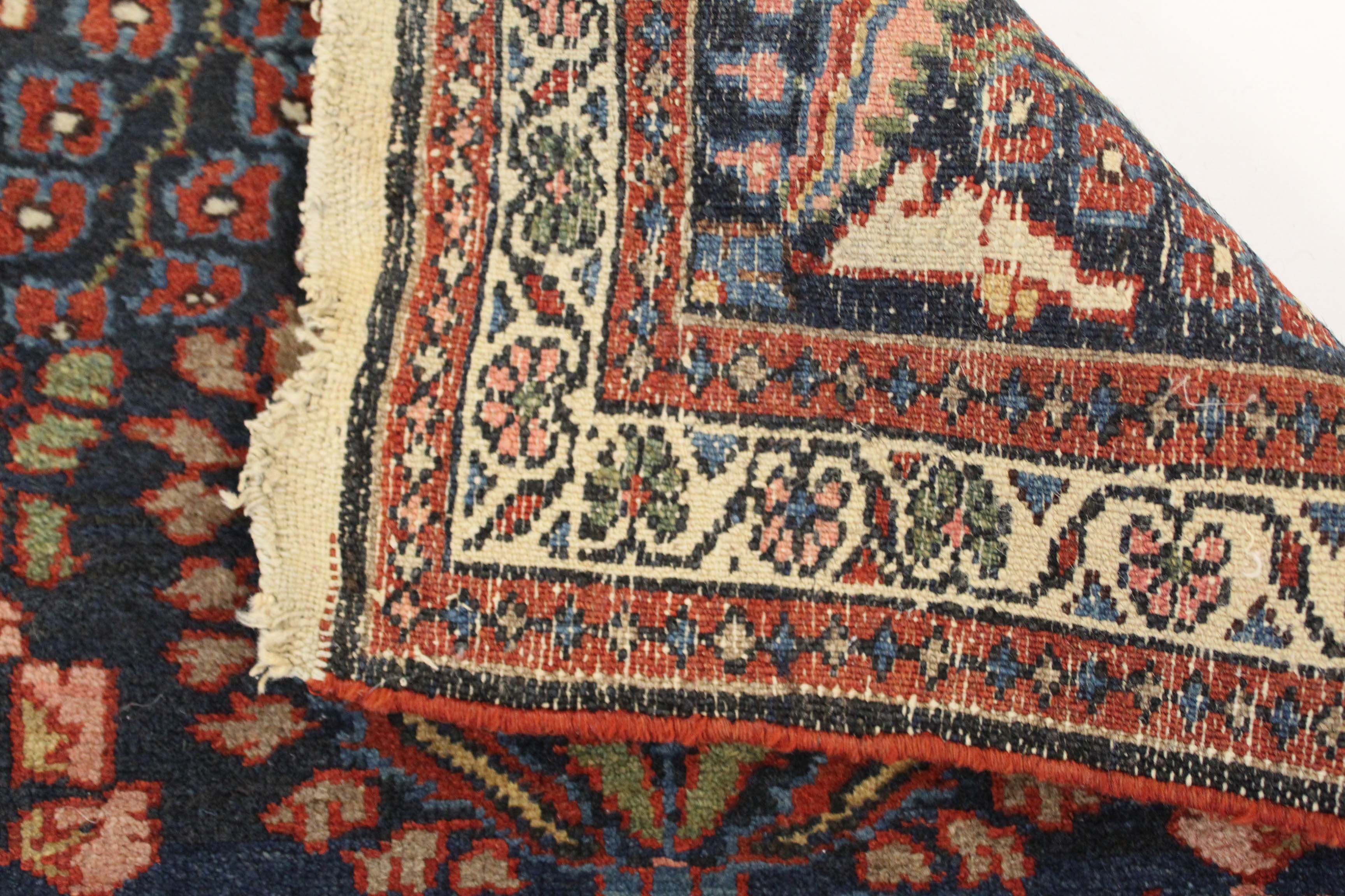 1'11 x 2'10 Hand-Knotted Persian Bibikabad Rug, circa 1920