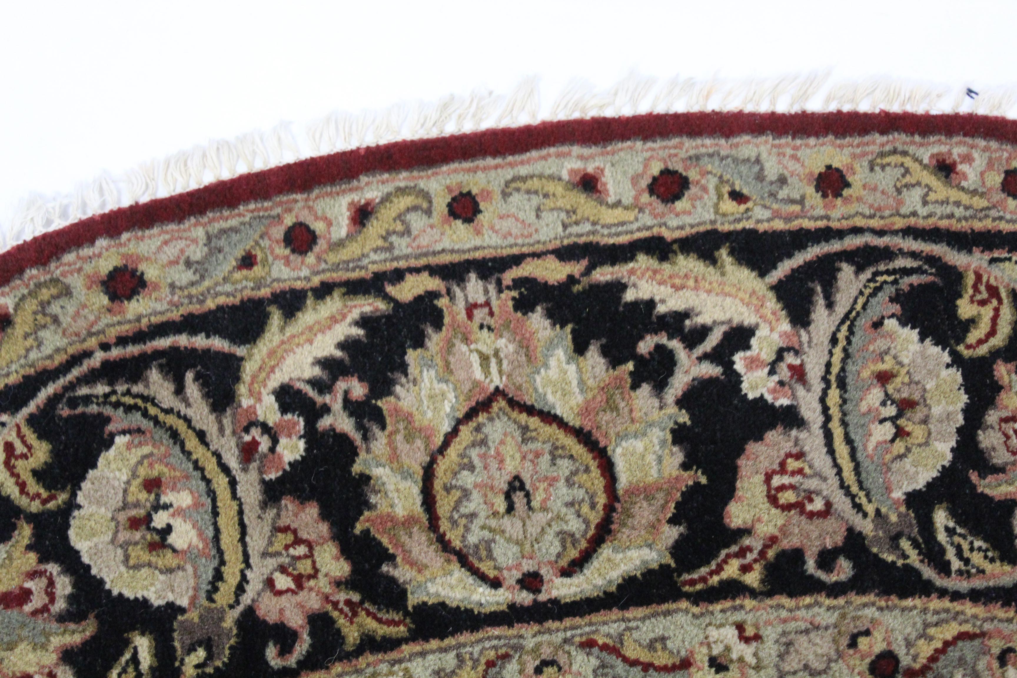 8'2 x 8'2 Hand-Knotted Indo-Persian Tabriz Round Rug