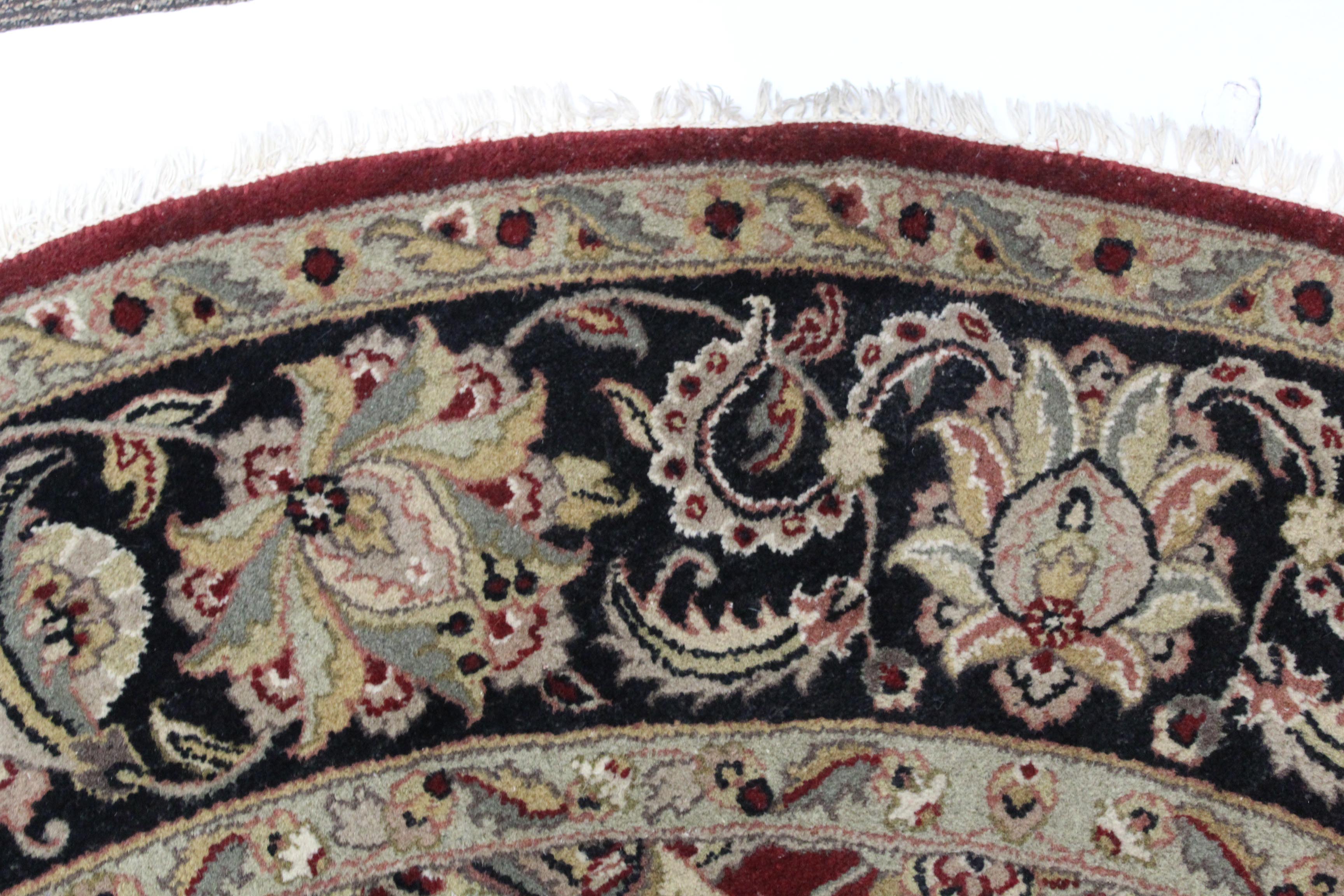 8'2 x 8'2 Hand-Knotted Indo-Persian Tabriz Round Rug