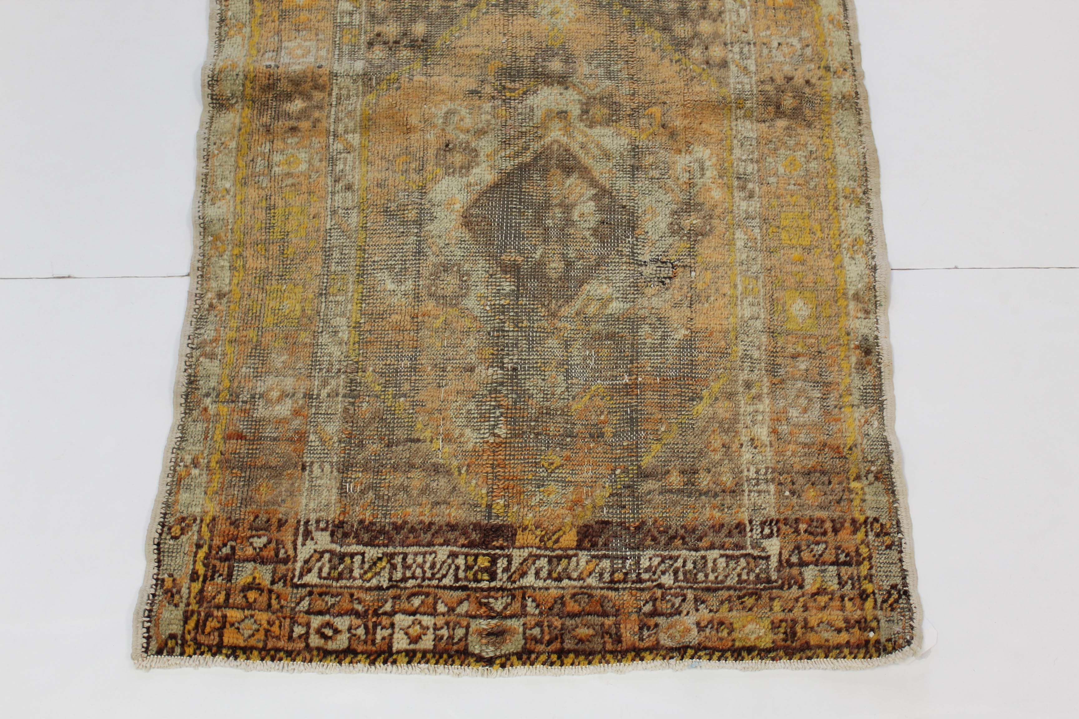 2'9 x 4'4 Hand-Knotted Turkish Oushak Rug, circa 1910