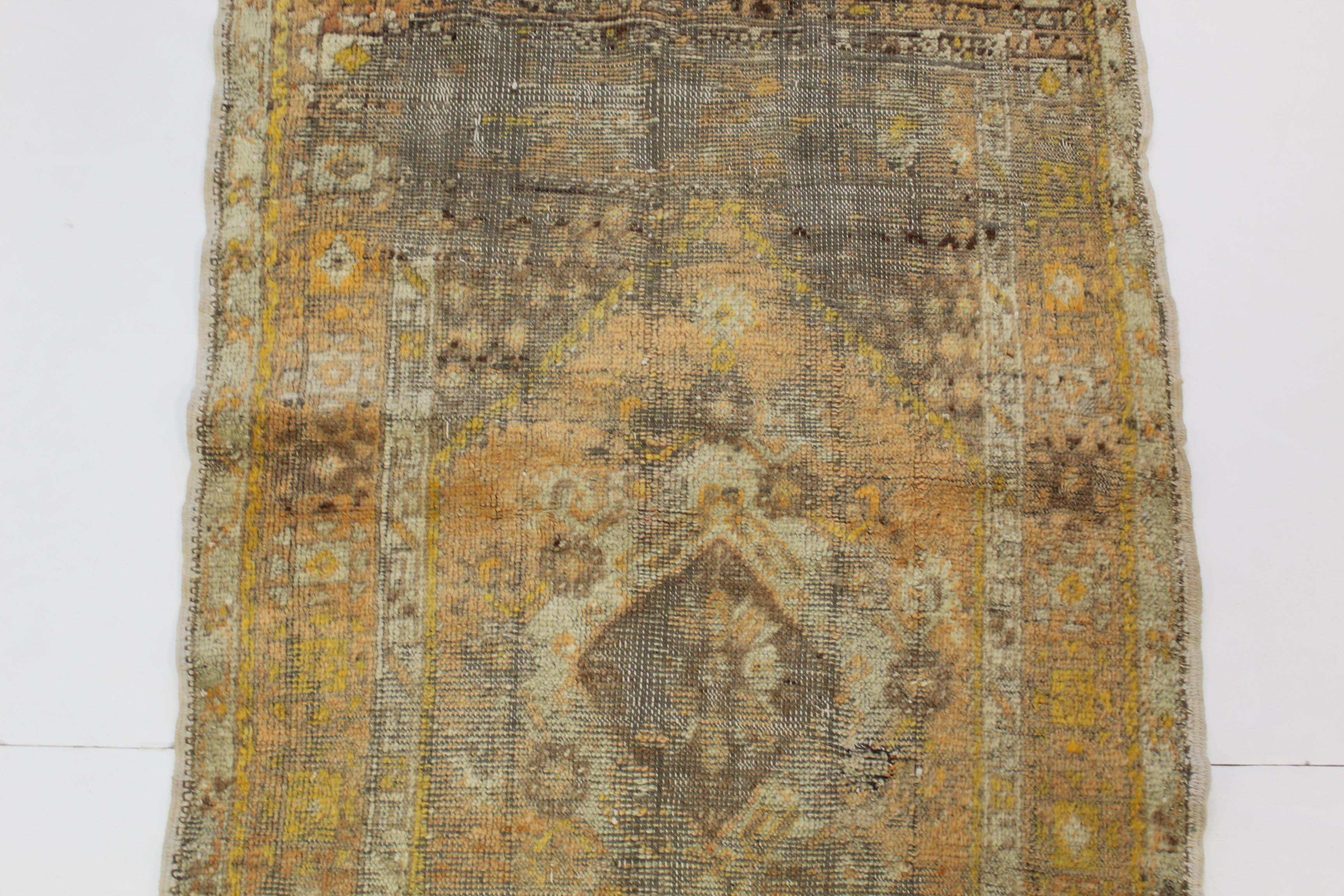 2'9 x 4'4 Hand-Knotted Turkish Oushak Rug, circa 1910