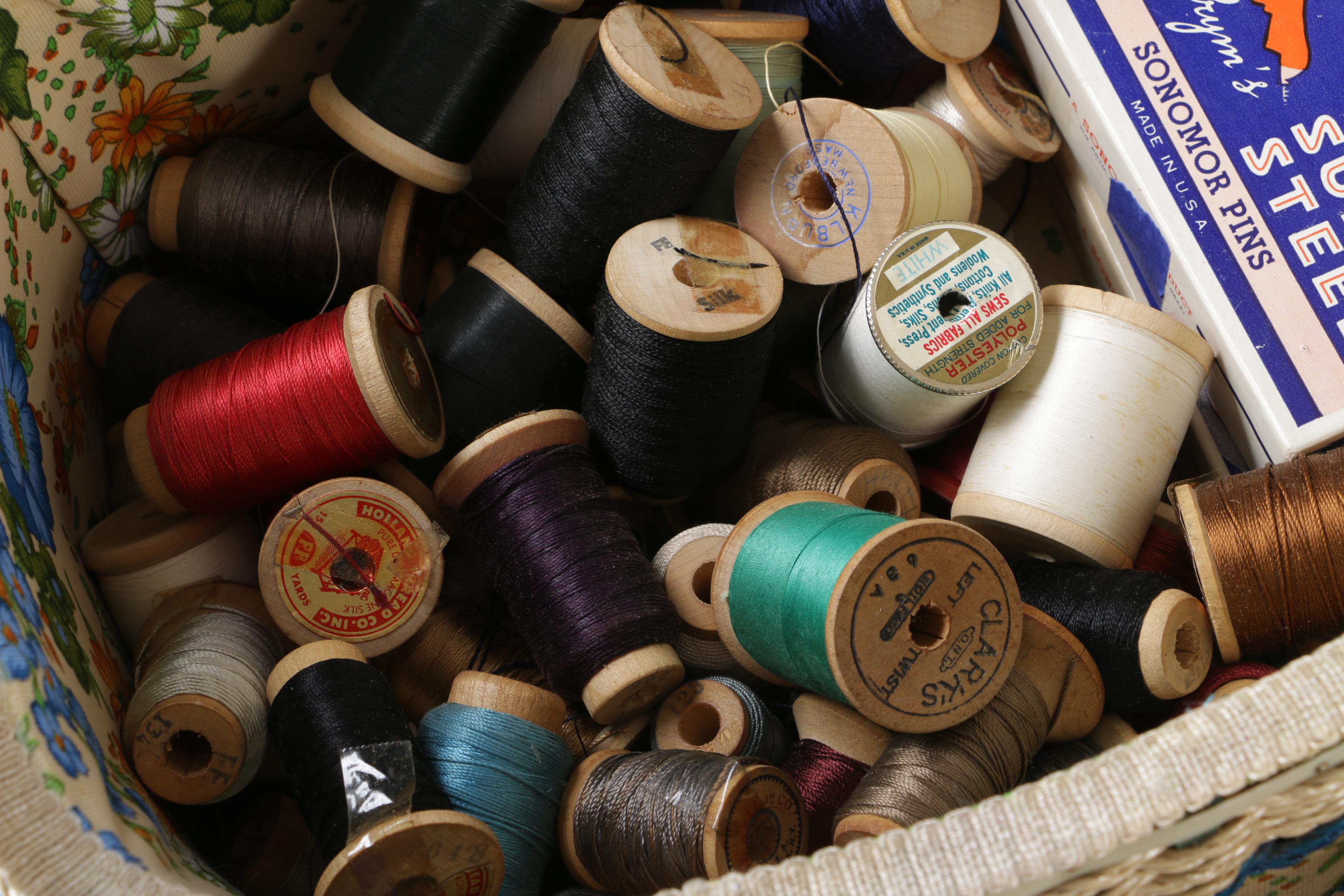 Sewing Notions and Baskets including Orco "Pin-It" Skirt Marker