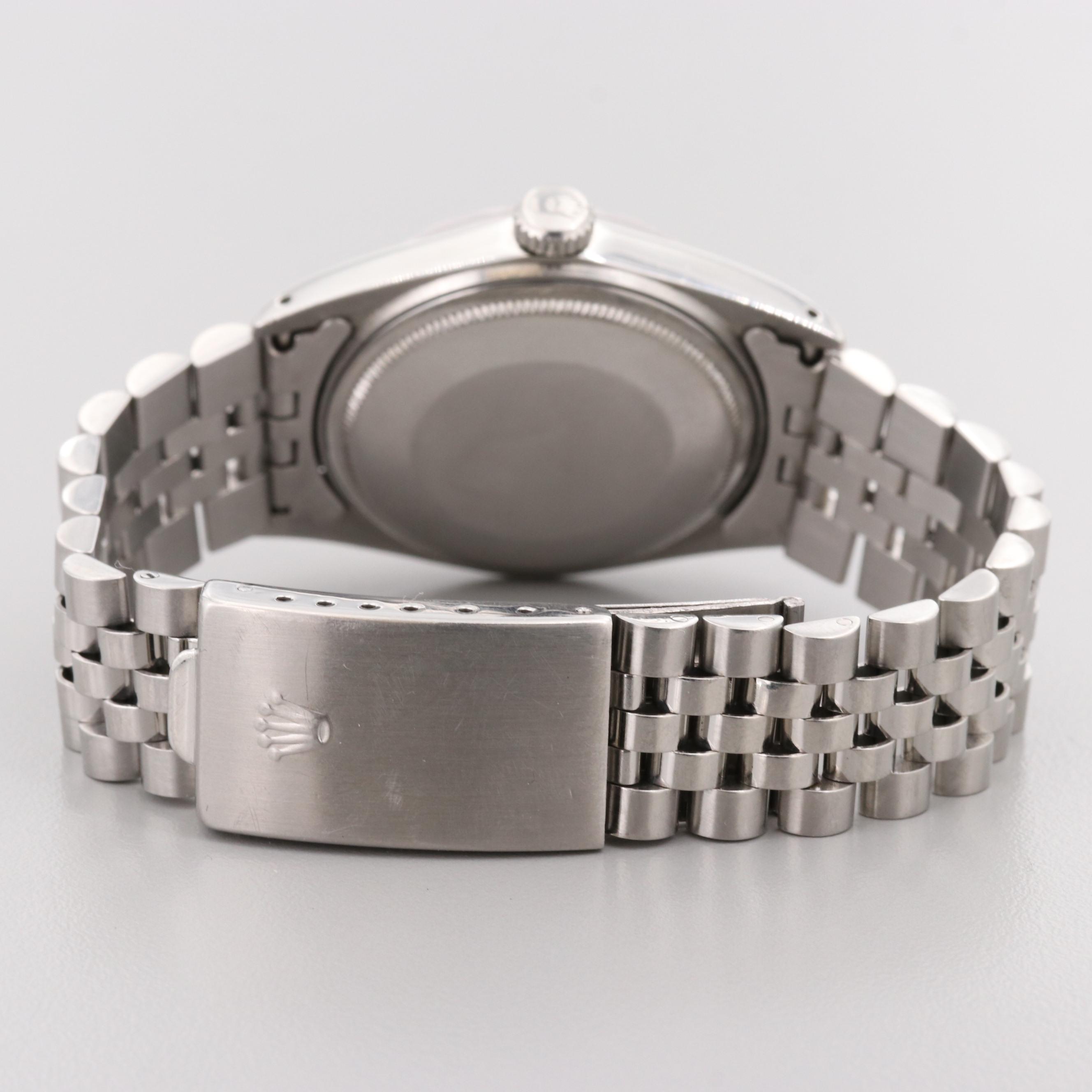 Rolex DateJust Automatic Stainless Steel Watch with Diamond Dial, 1973