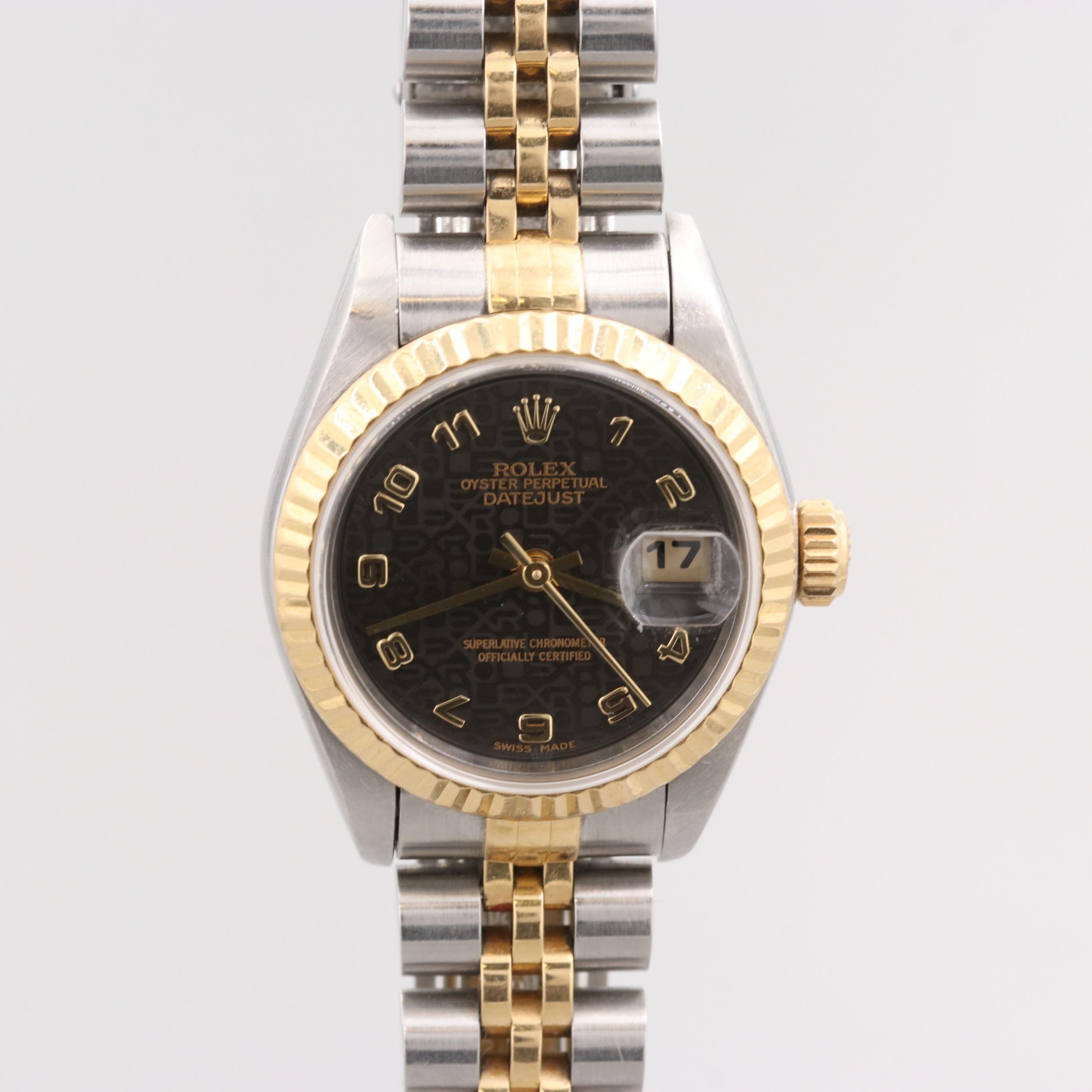 Rolex Datejust 18K Gold and Stainless Steel Automatic Watch, 1994