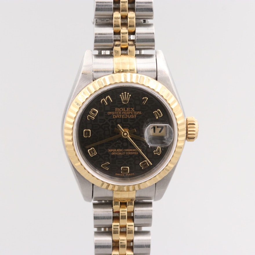 Rolex Datejust 18K Gold and Stainless Steel Automatic Wristwatch, 1994