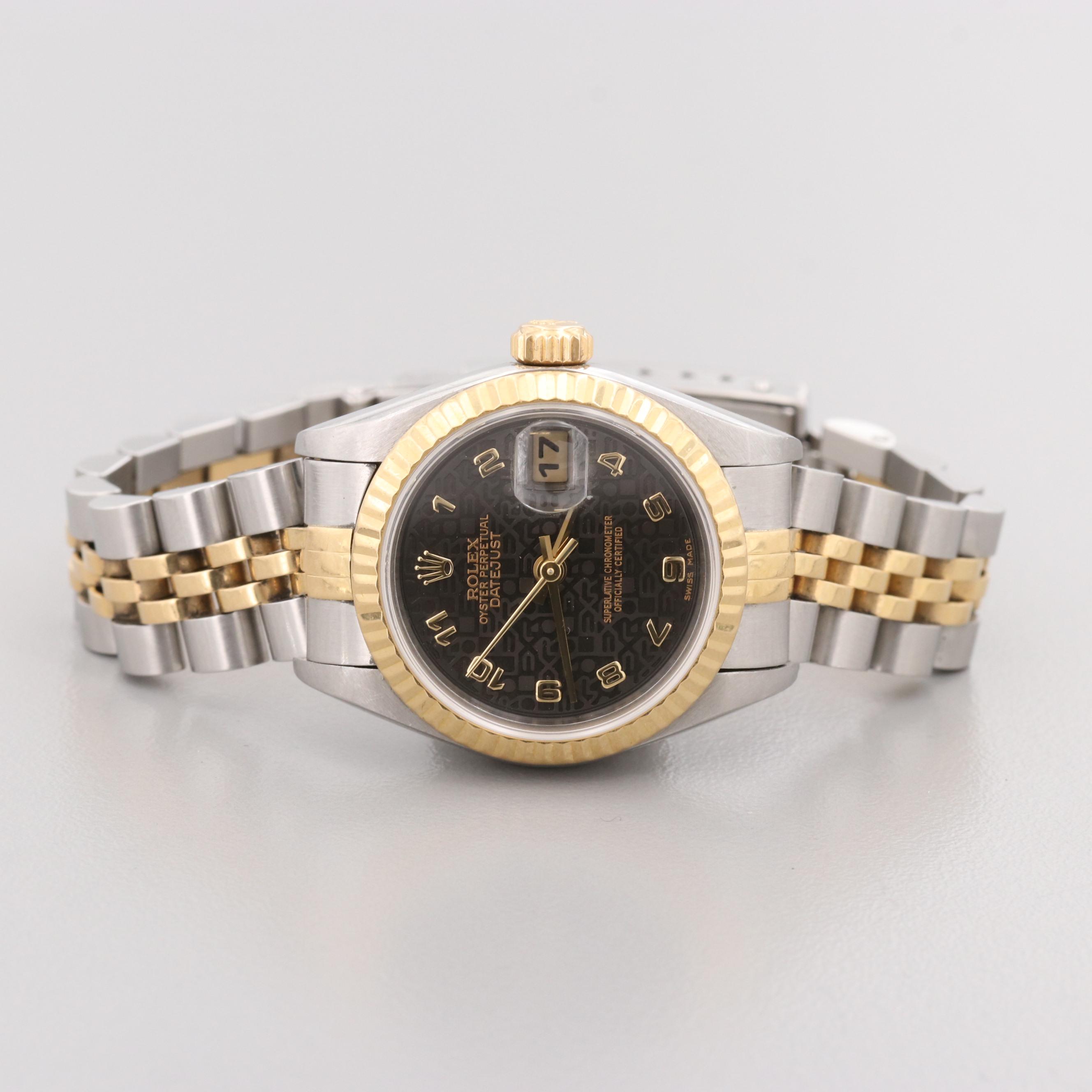 Rolex Datejust 18K Gold and Stainless Steel Automatic Watch, 1994