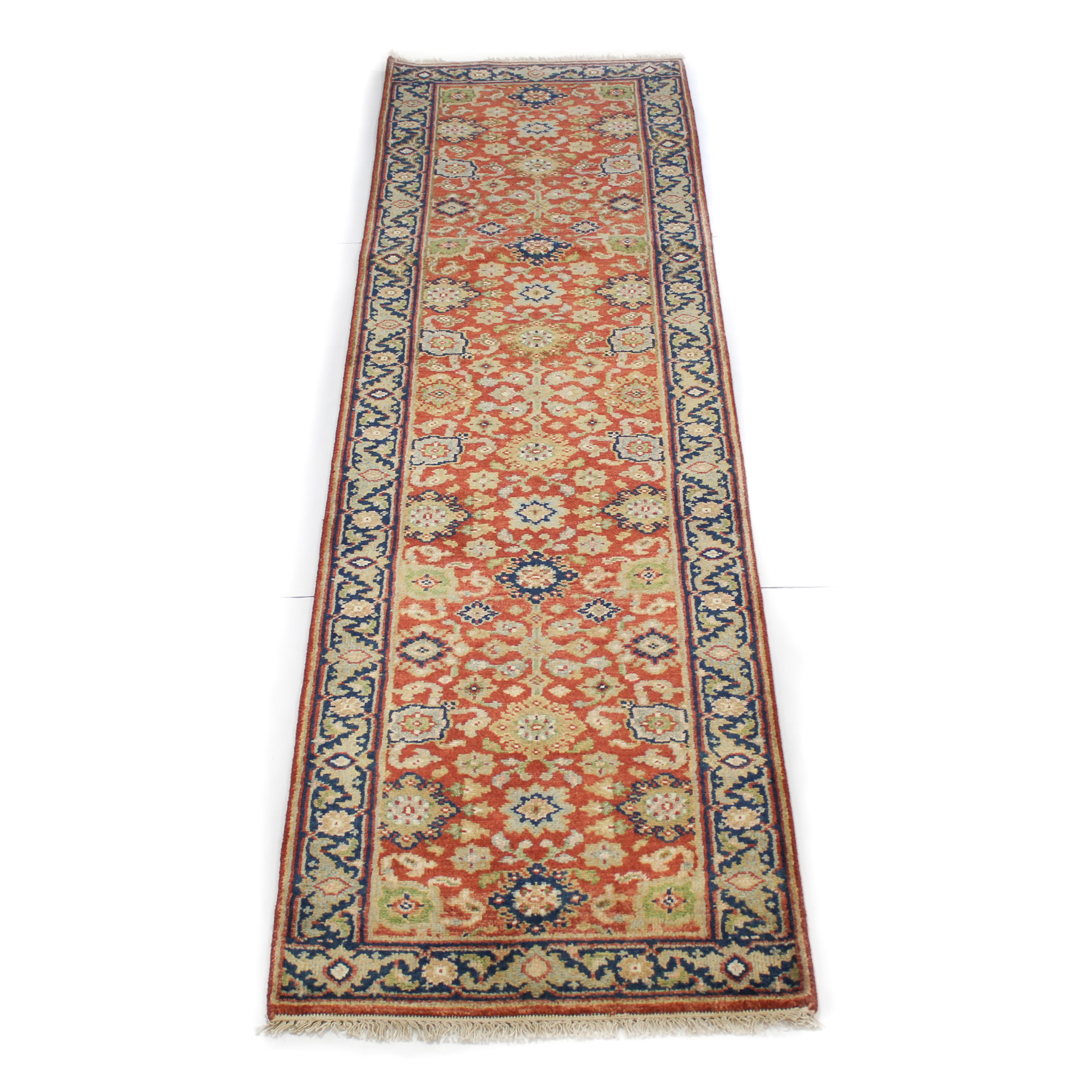 2'7 x 10'3 Hand-Knotted Indo-Persian Mahal Runner