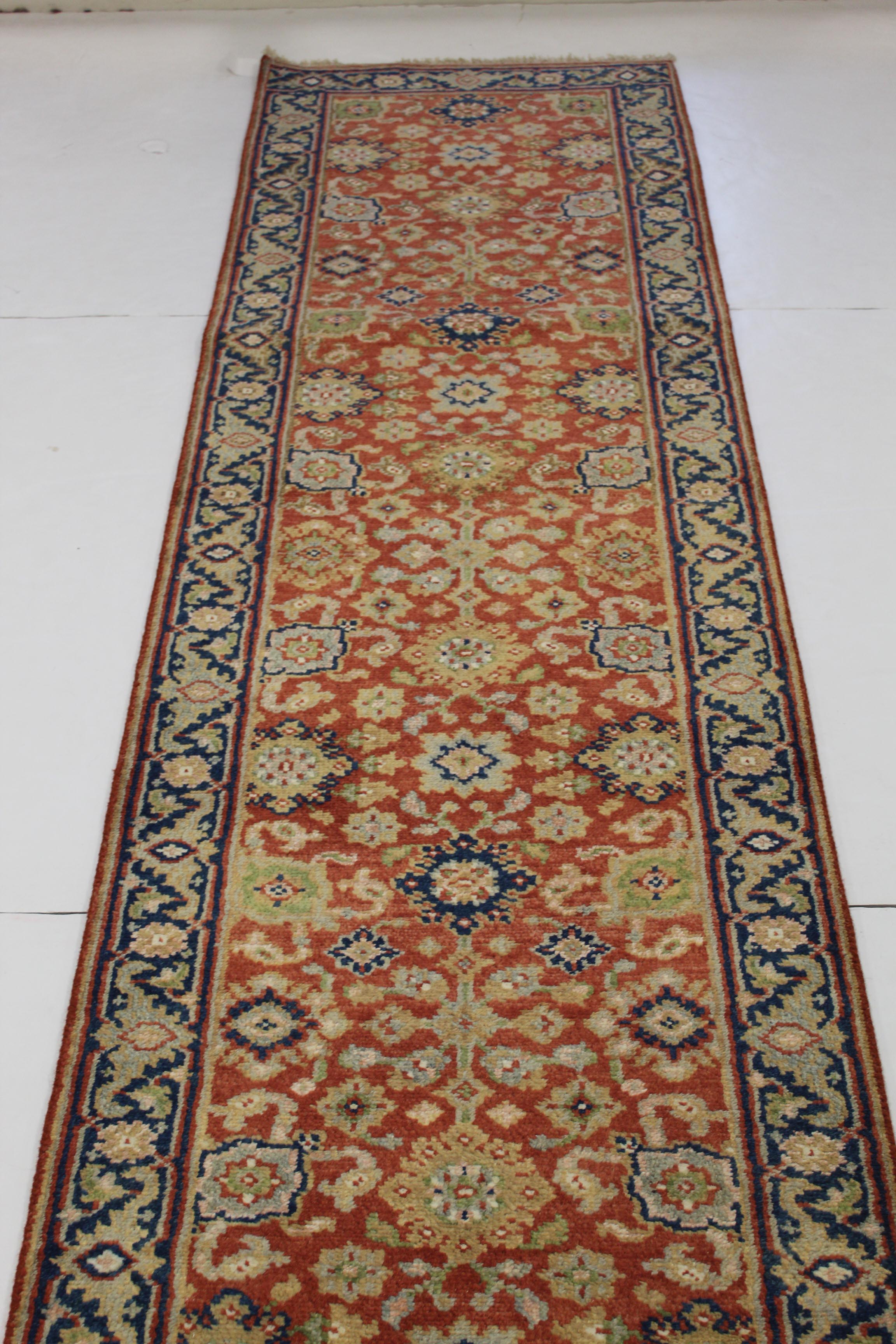 2'7 x 10'3 Hand-Knotted Indo-Persian Mahal Runner