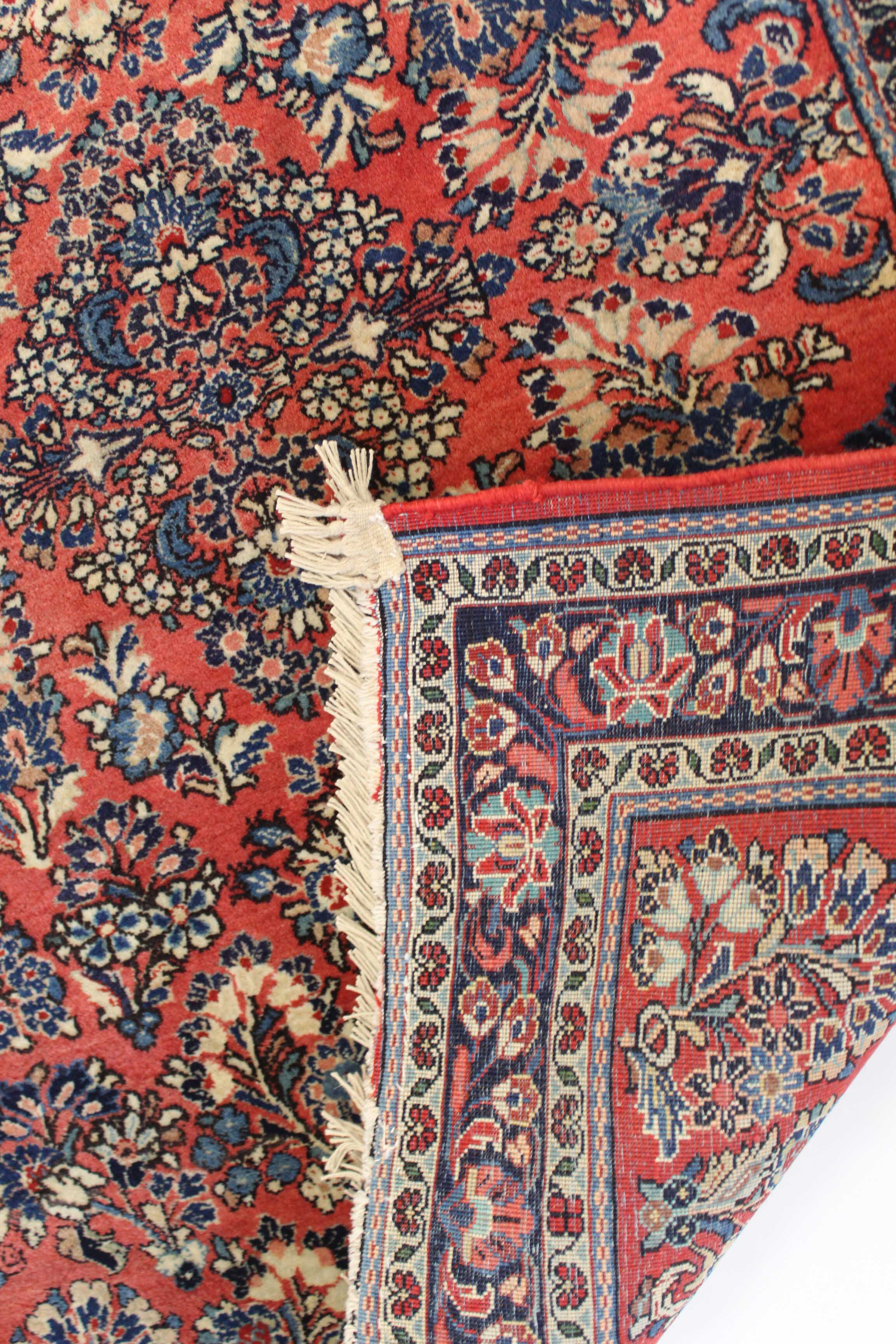 3'4 x 5'1 Hand-Knotted Persian Sarouk Rug, circa 1930