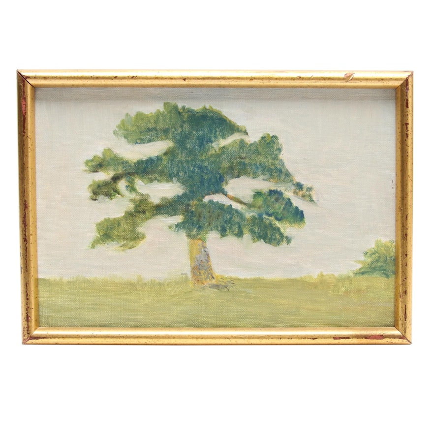 Landscape Oil Painting of a Tree