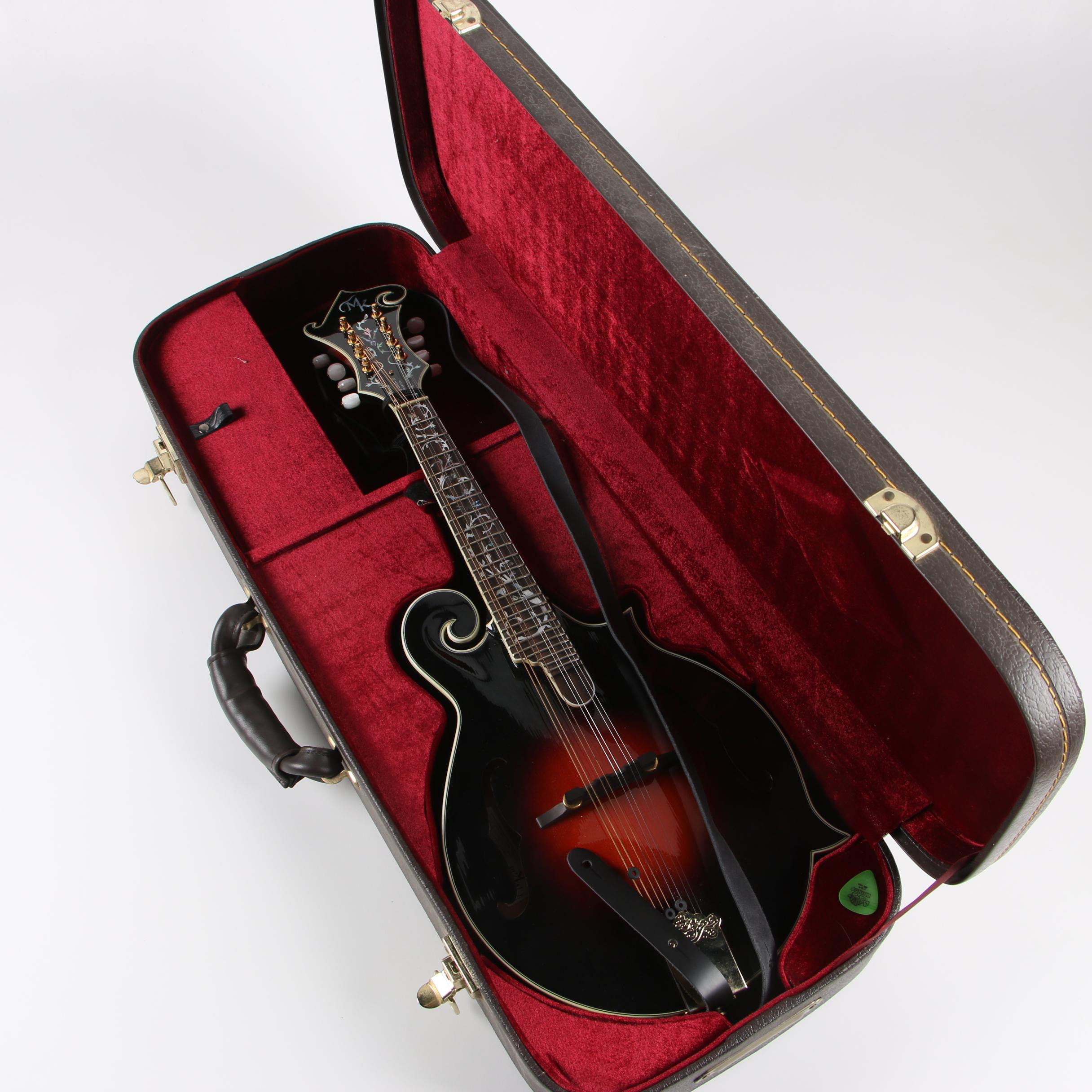 Michael Kelly Limited Edition Dragonfly II Red Burst Mandolin with Hard Case