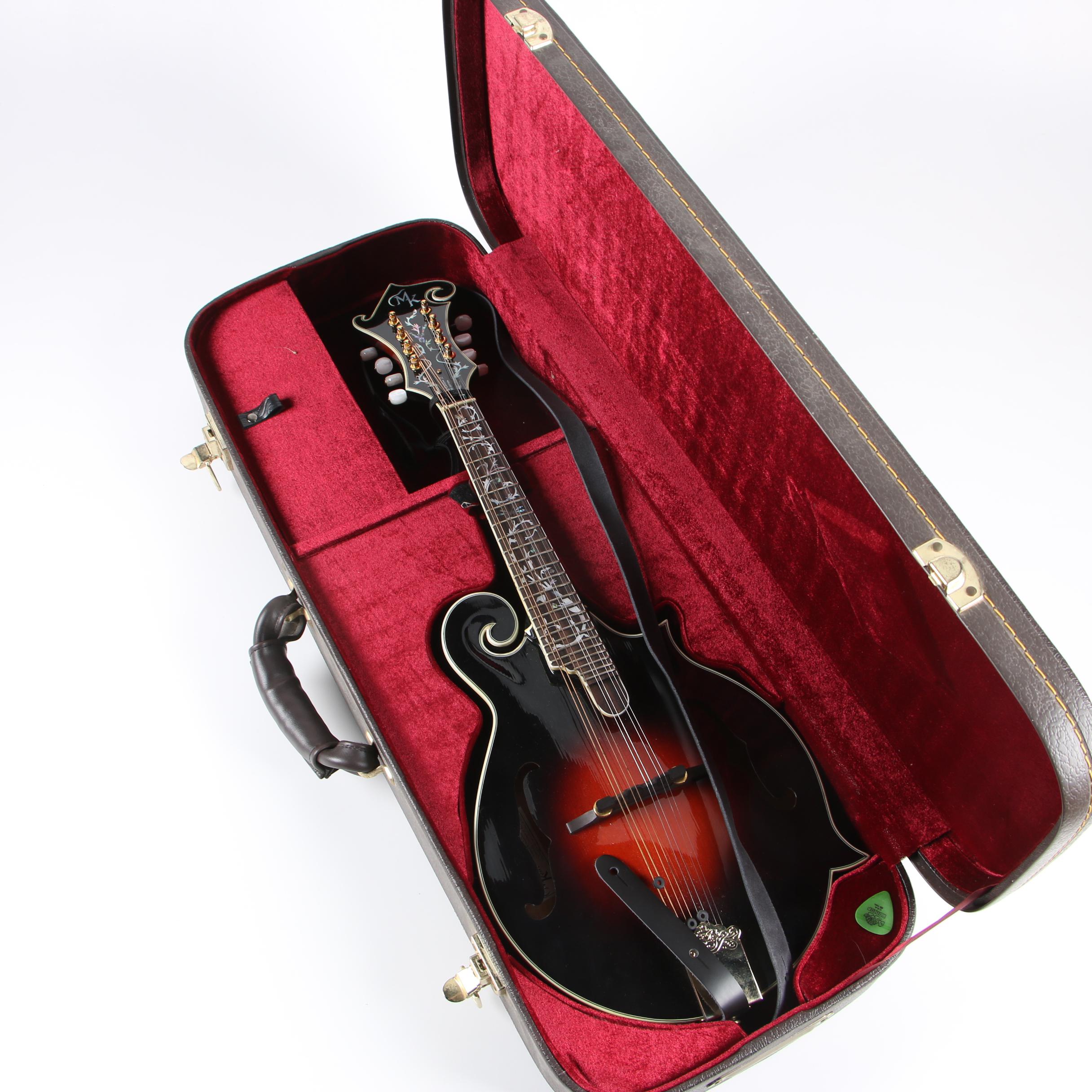 Michael Kelly Limited Edition Dragonfly II Red Burst Mandolin with Hard Case