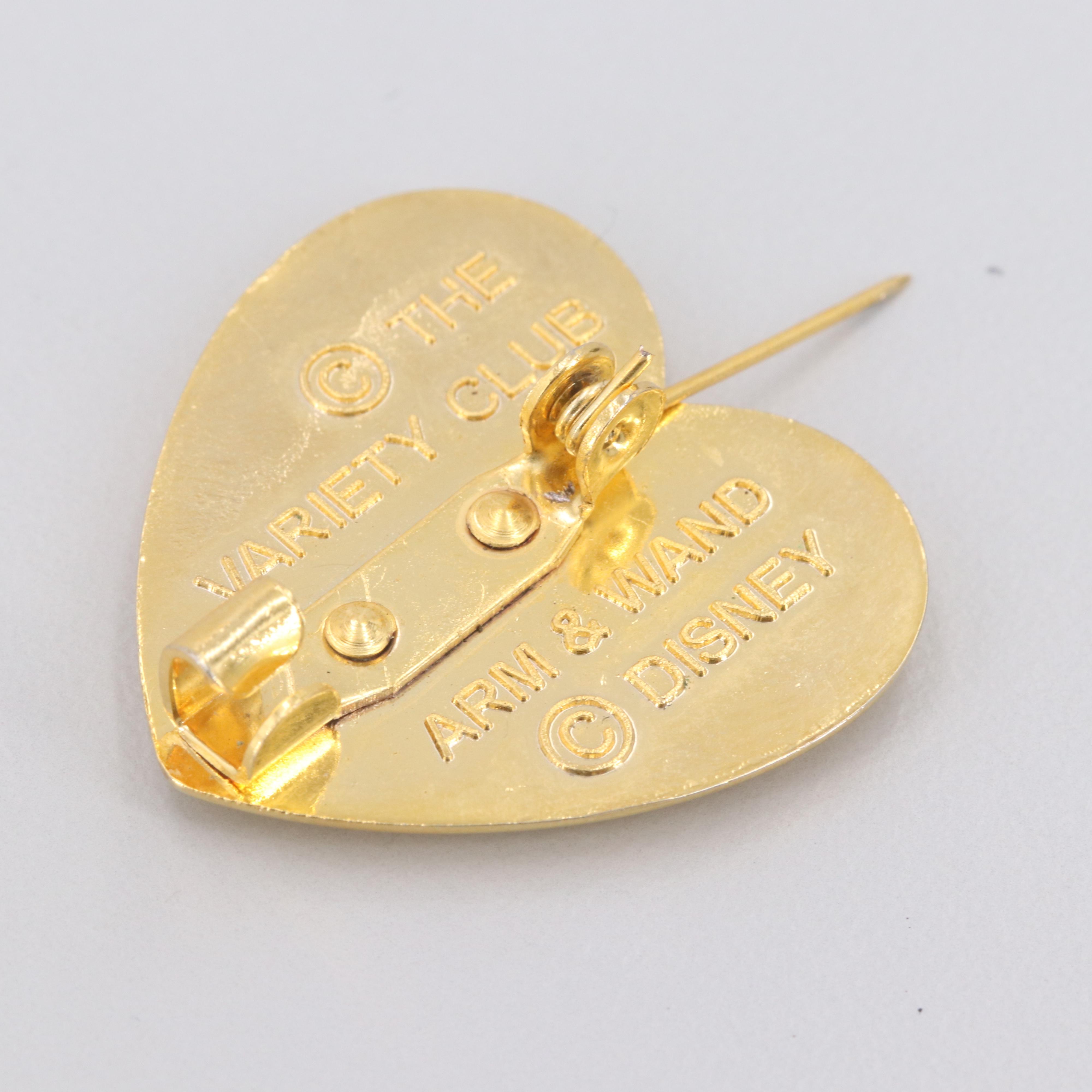 The Variety Club Disney "Arm and Want" Heart Pin